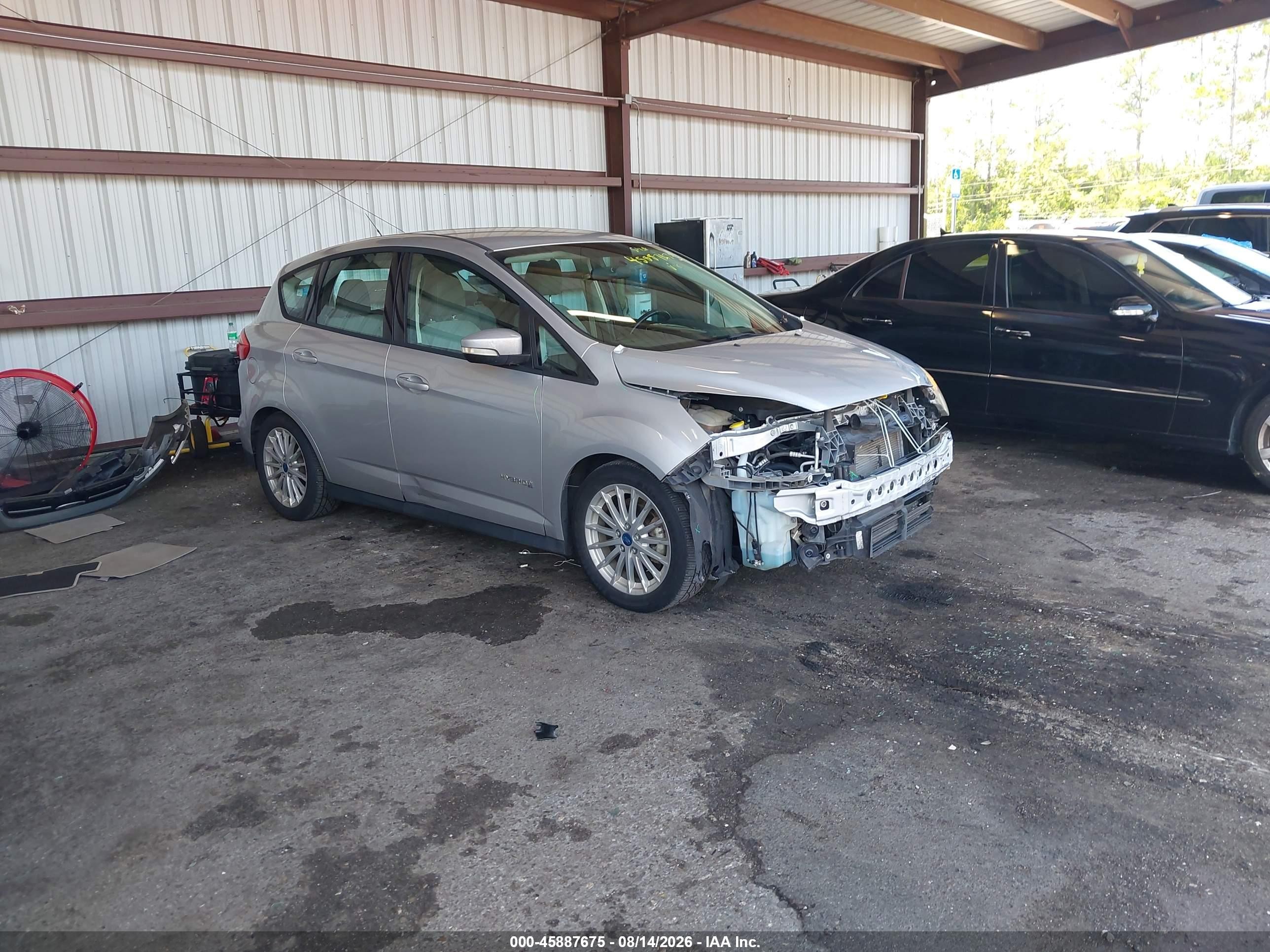2013 Ford C-max Hybrid Se Silver vin: 1FADP5AU8DL545126