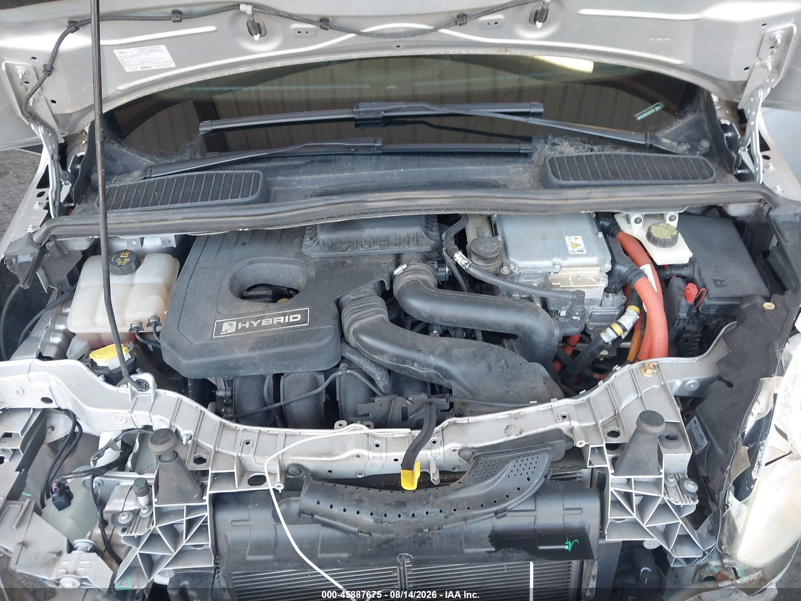 2013 Ford C-max Hybrid Se Серебряный vin: 1FADP5AU8DL545126
