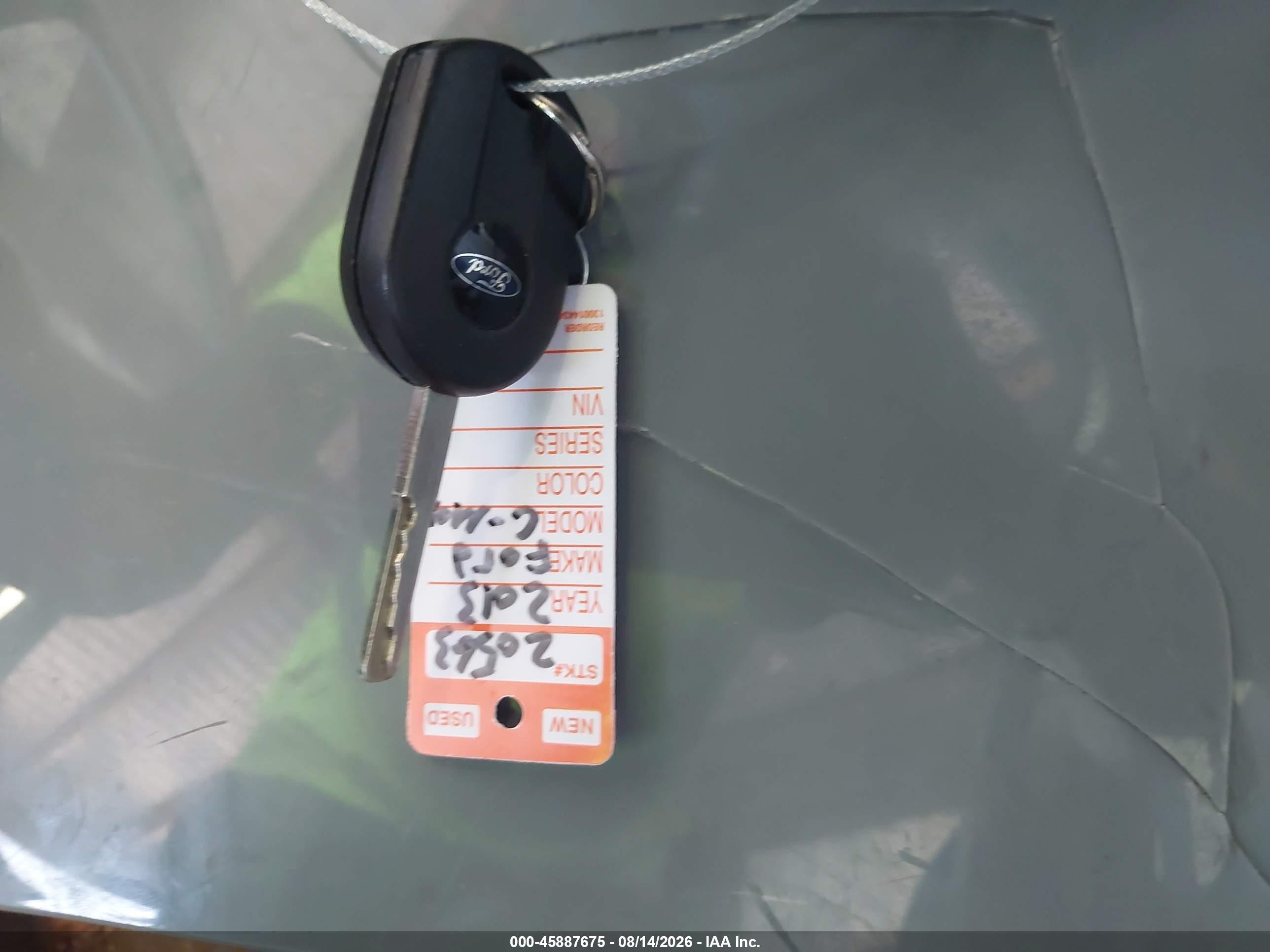 2013 Ford C-max Hybrid Se Серебряный vin: 1FADP5AU8DL545126