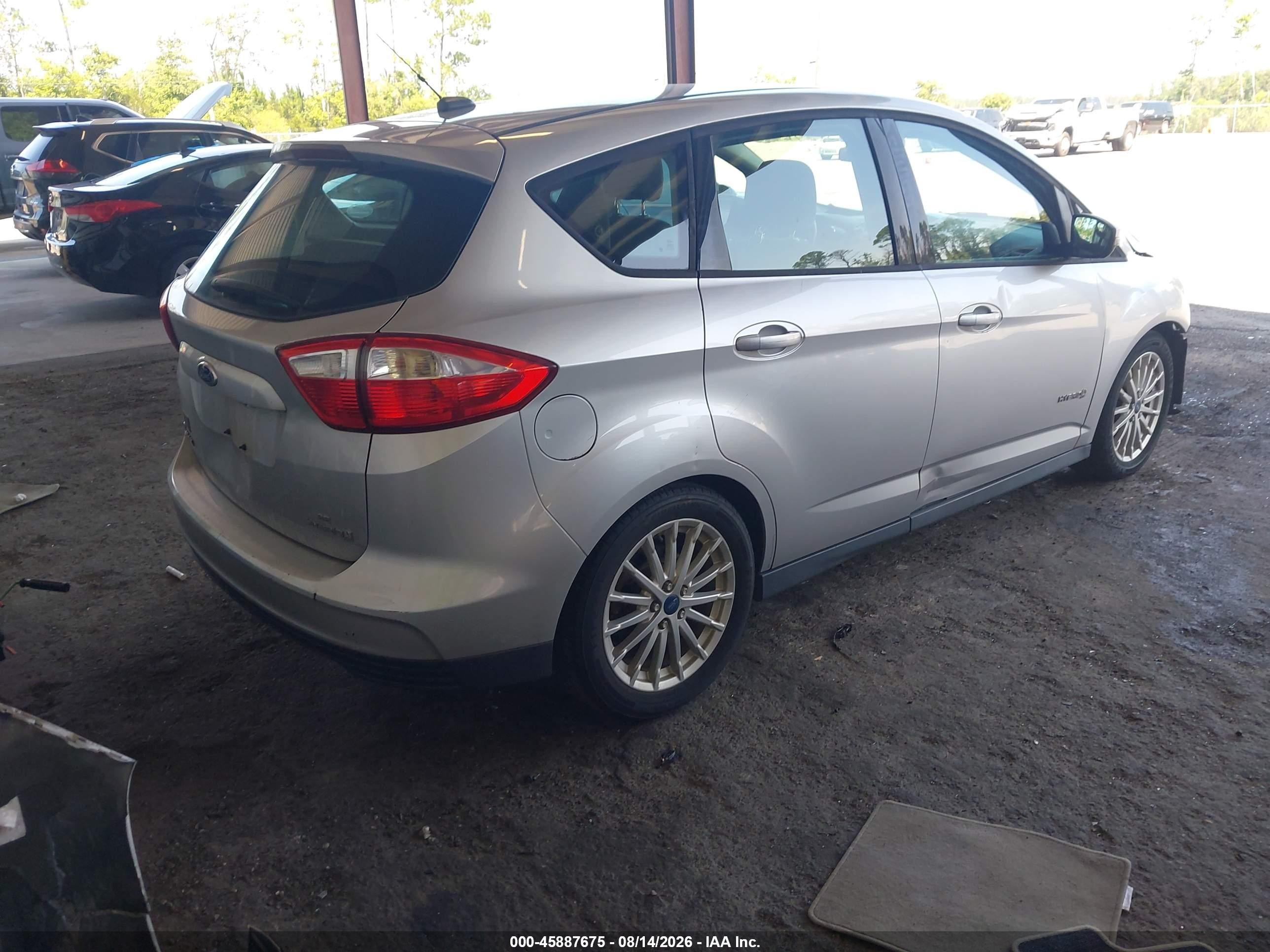 2013 Ford C-max Hybrid Se Серебряный vin: 1FADP5AU8DL545126