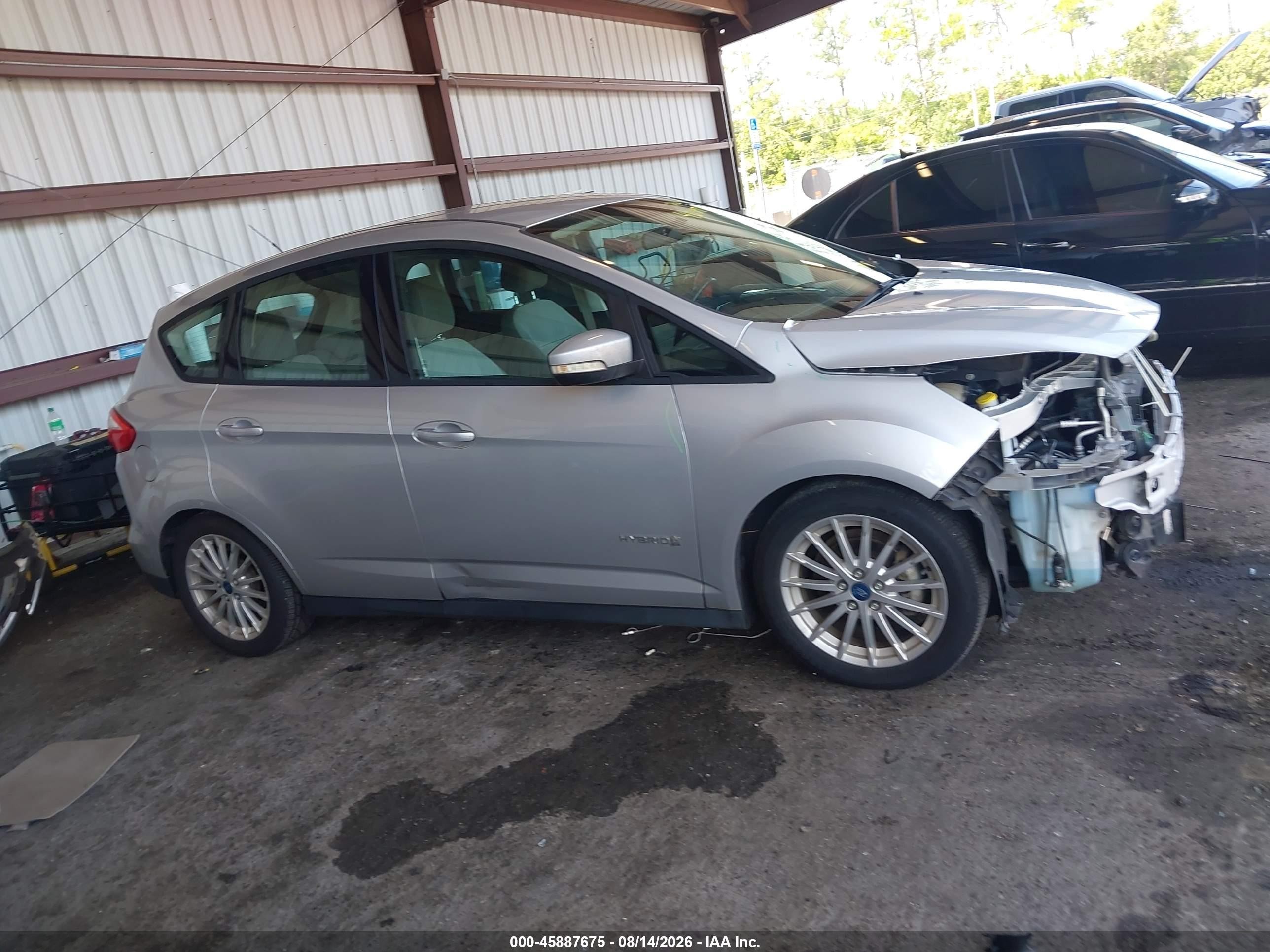 2013 Ford C-max Hybrid Se Серебряный vin: 1FADP5AU8DL545126