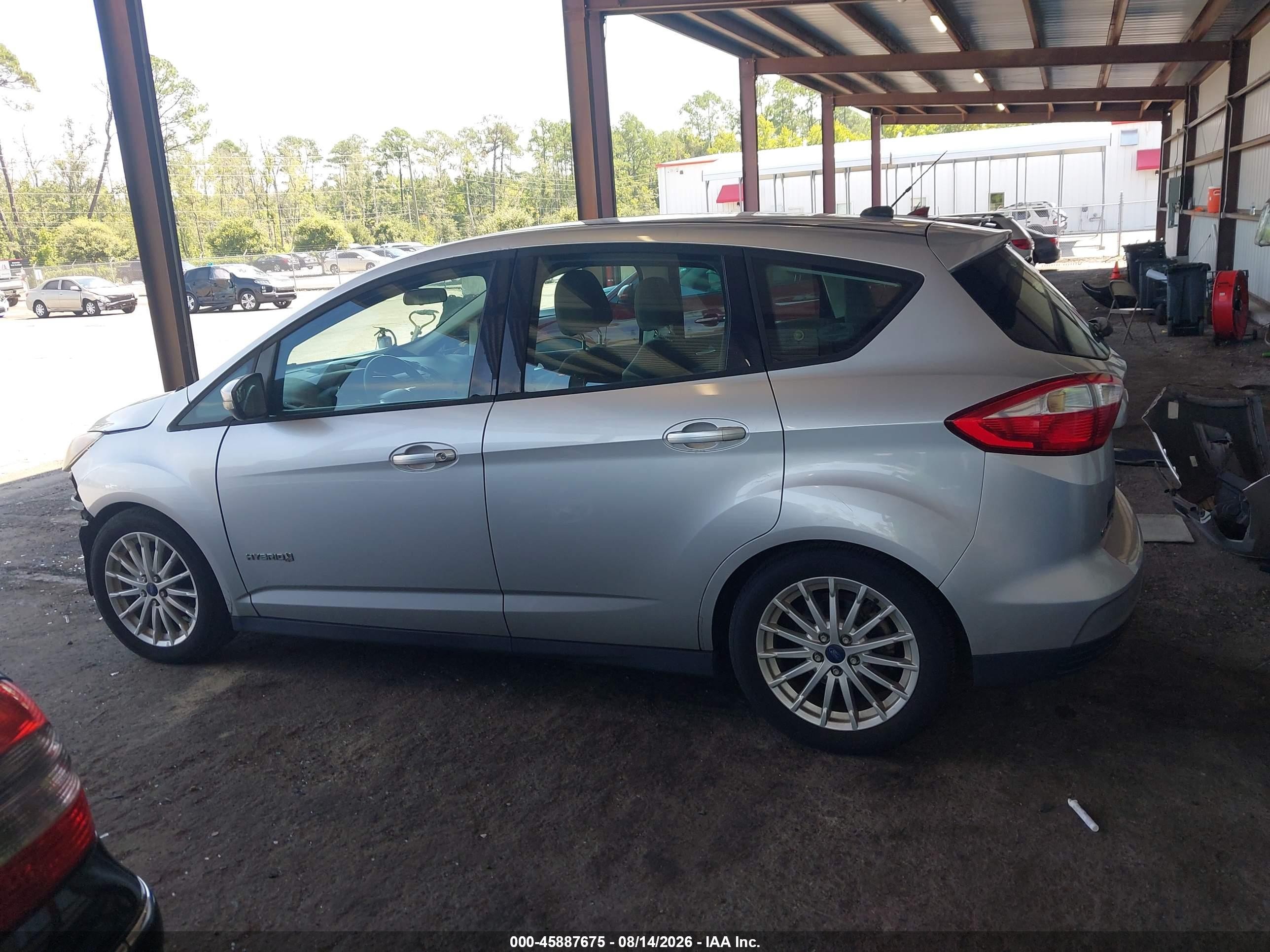 2013 Ford C-max Hybrid Se Серебряный vin: 1FADP5AU8DL545126