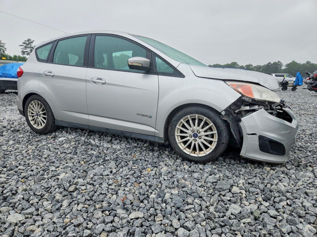 2013 Ford C-max Se Silver vin: 1FADP5AU8DL546938