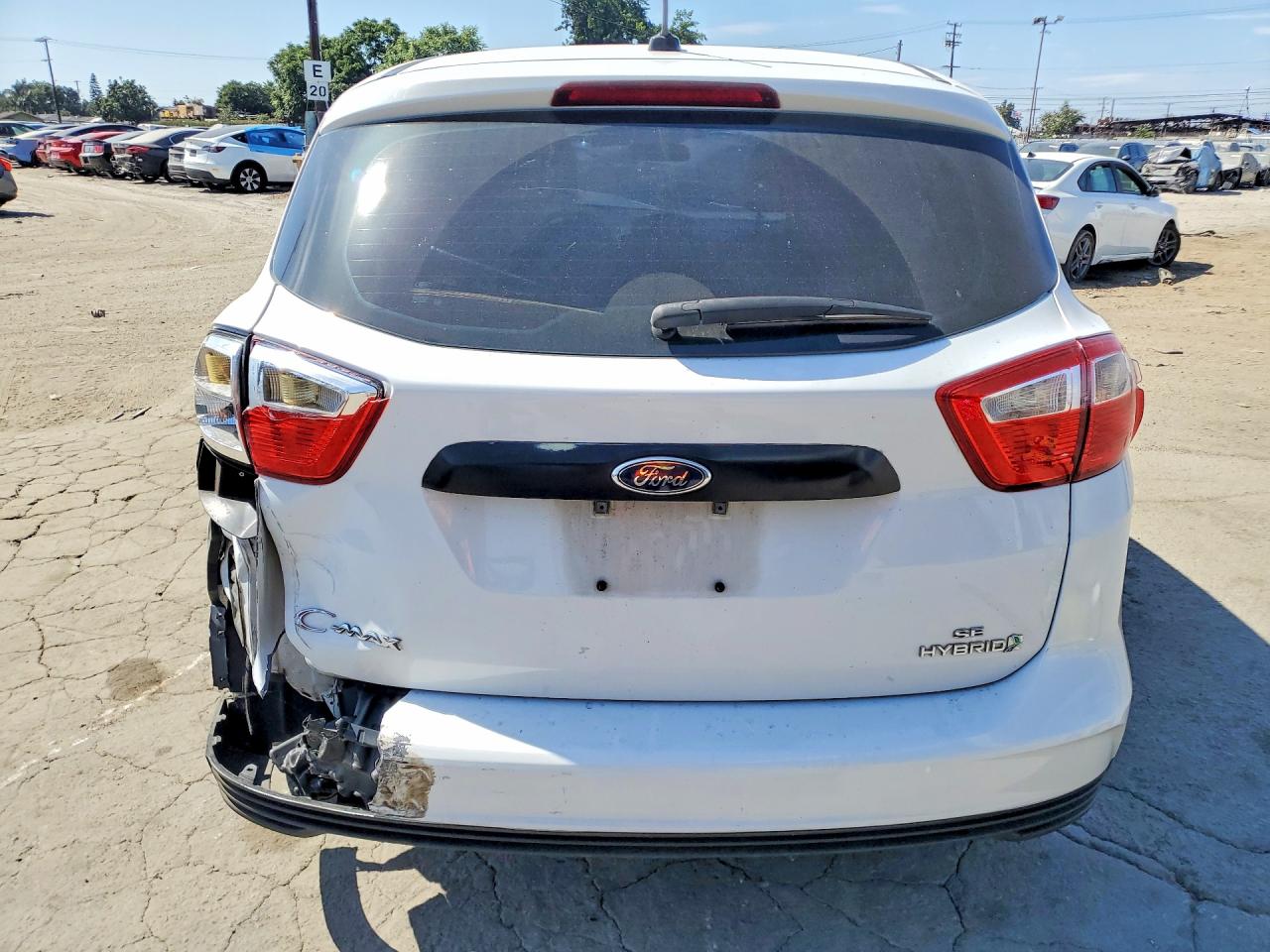 2013 Ford C-max Se White vin: 1FADP5AU8DL549497
