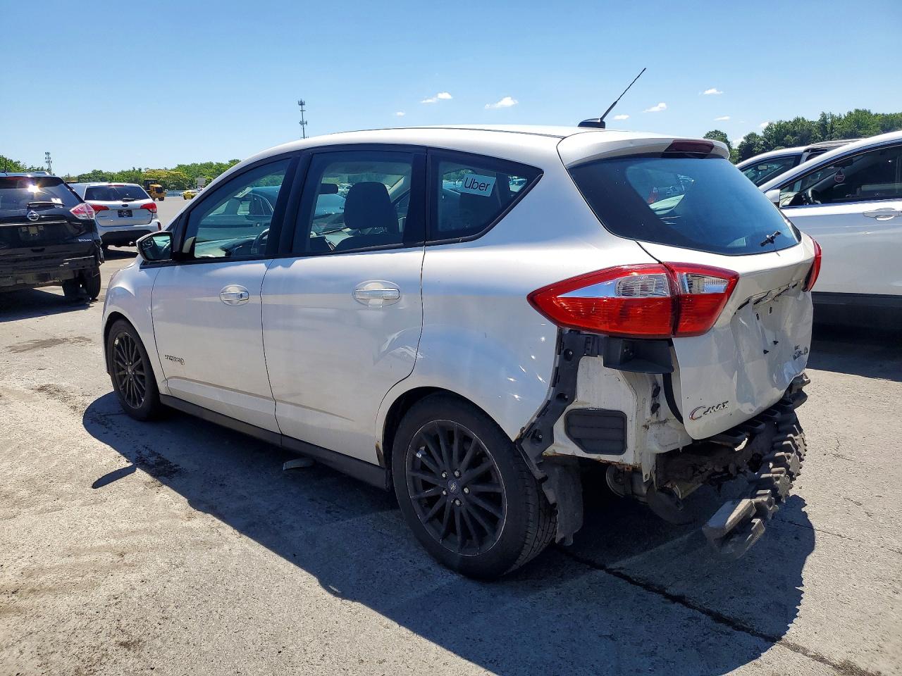2013 Ford C-max Se White vin: 1FADP5AU8DL551508