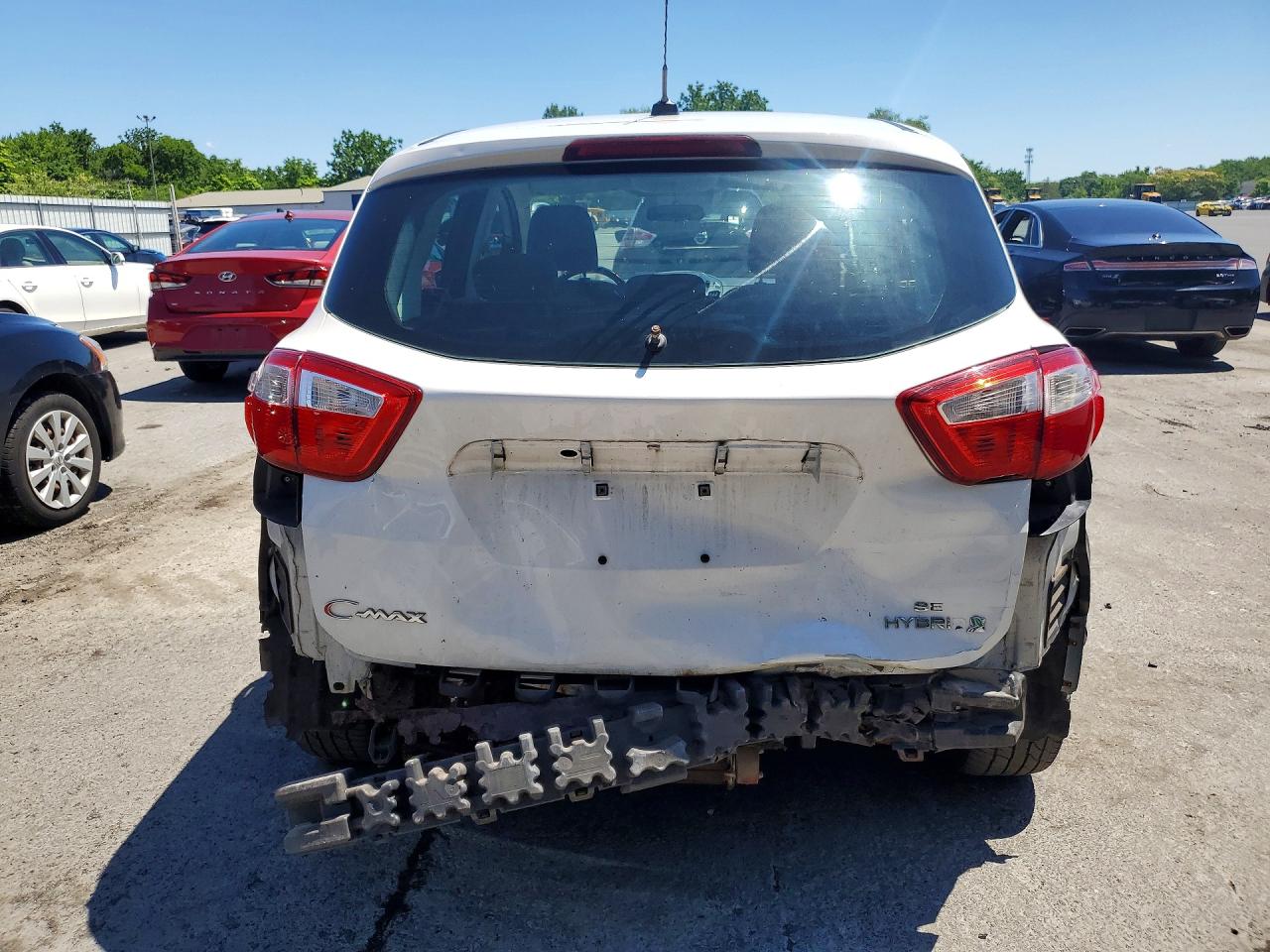 2013 Ford C-max Se White vin: 1FADP5AU8DL551508