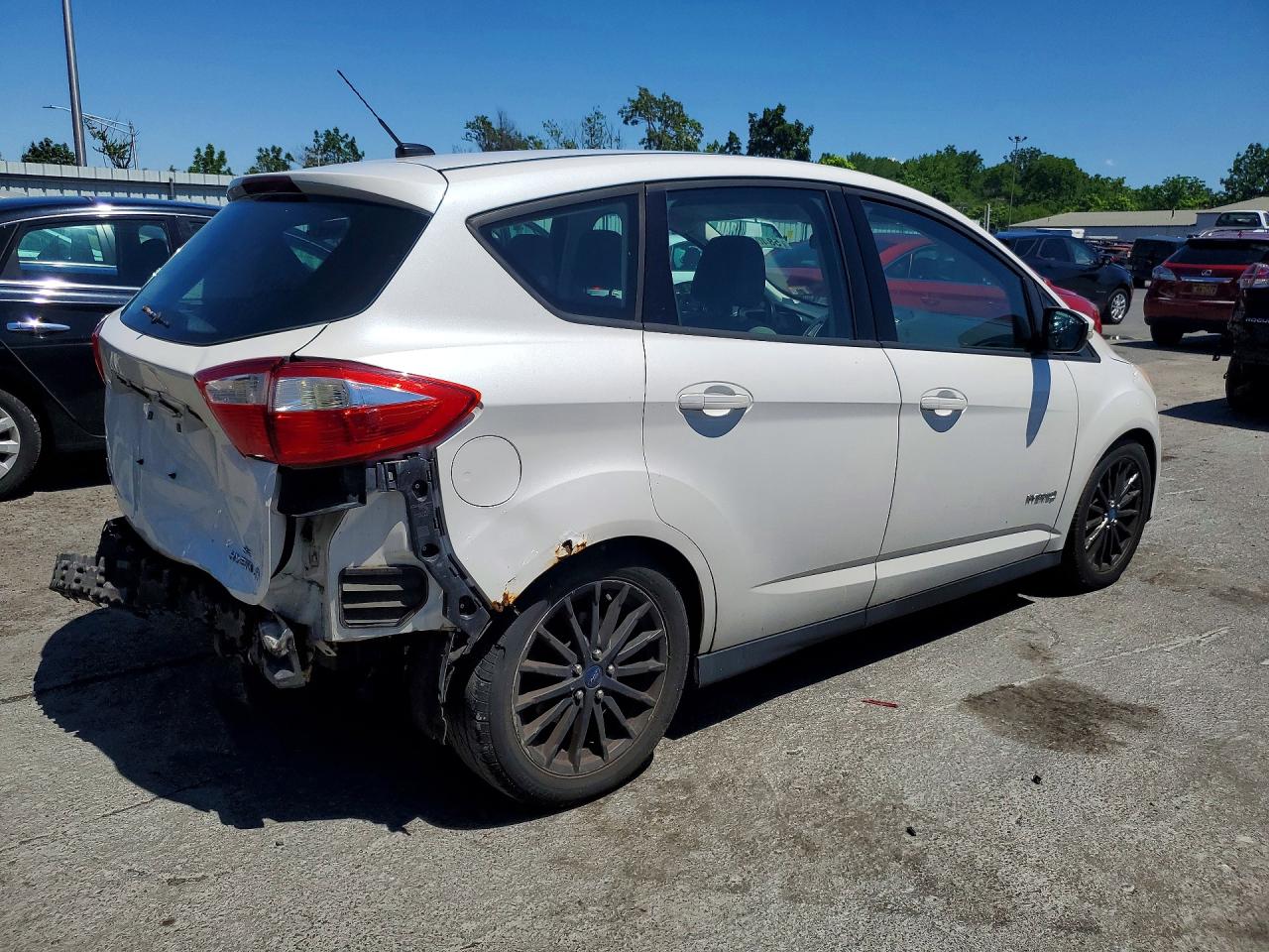 2013 Ford C-max Se White vin: 1FADP5AU8DL551508