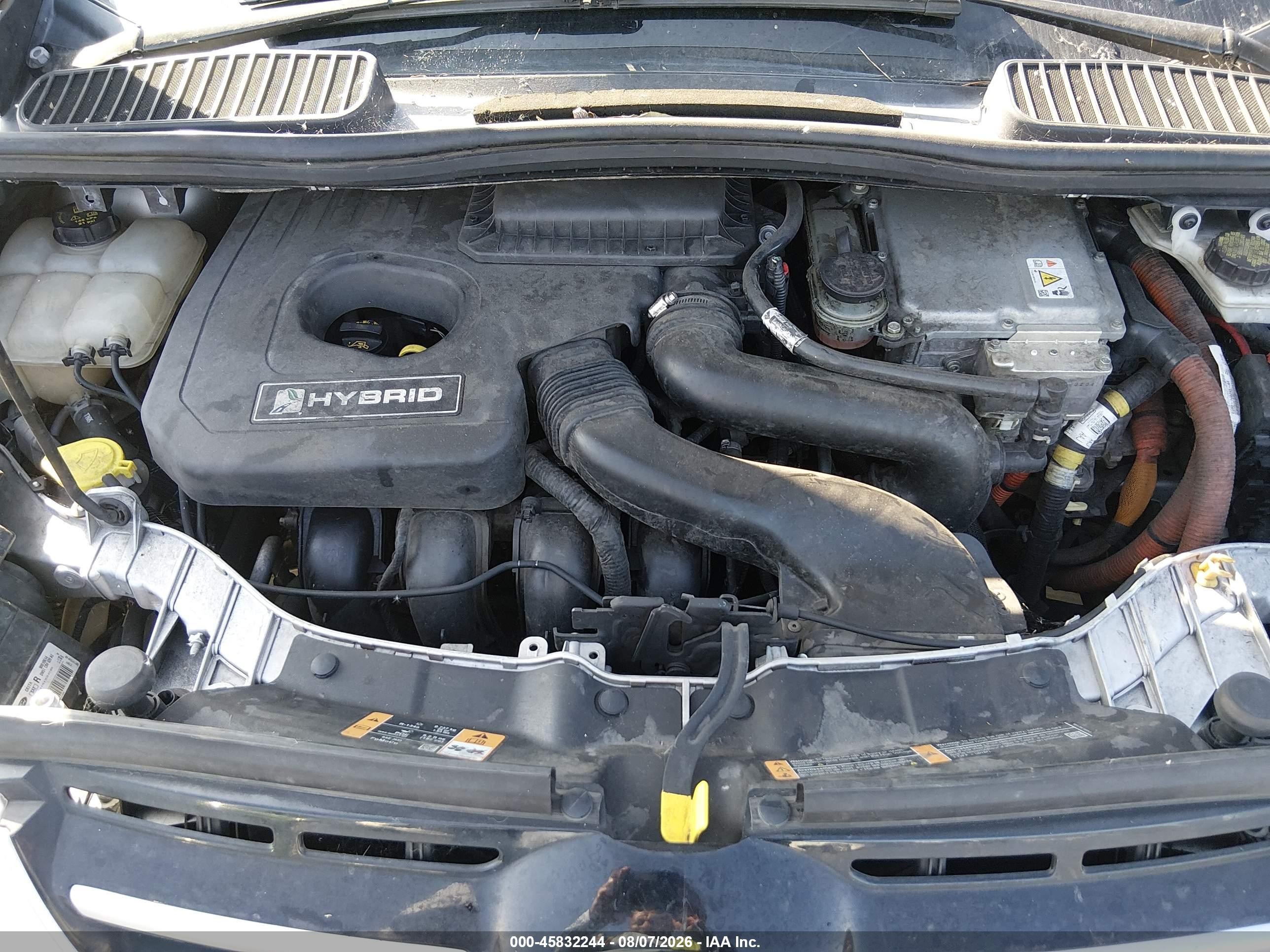2014 Ford C-max Hybrid Se Silver vin: 1FADP5AU8EL508773