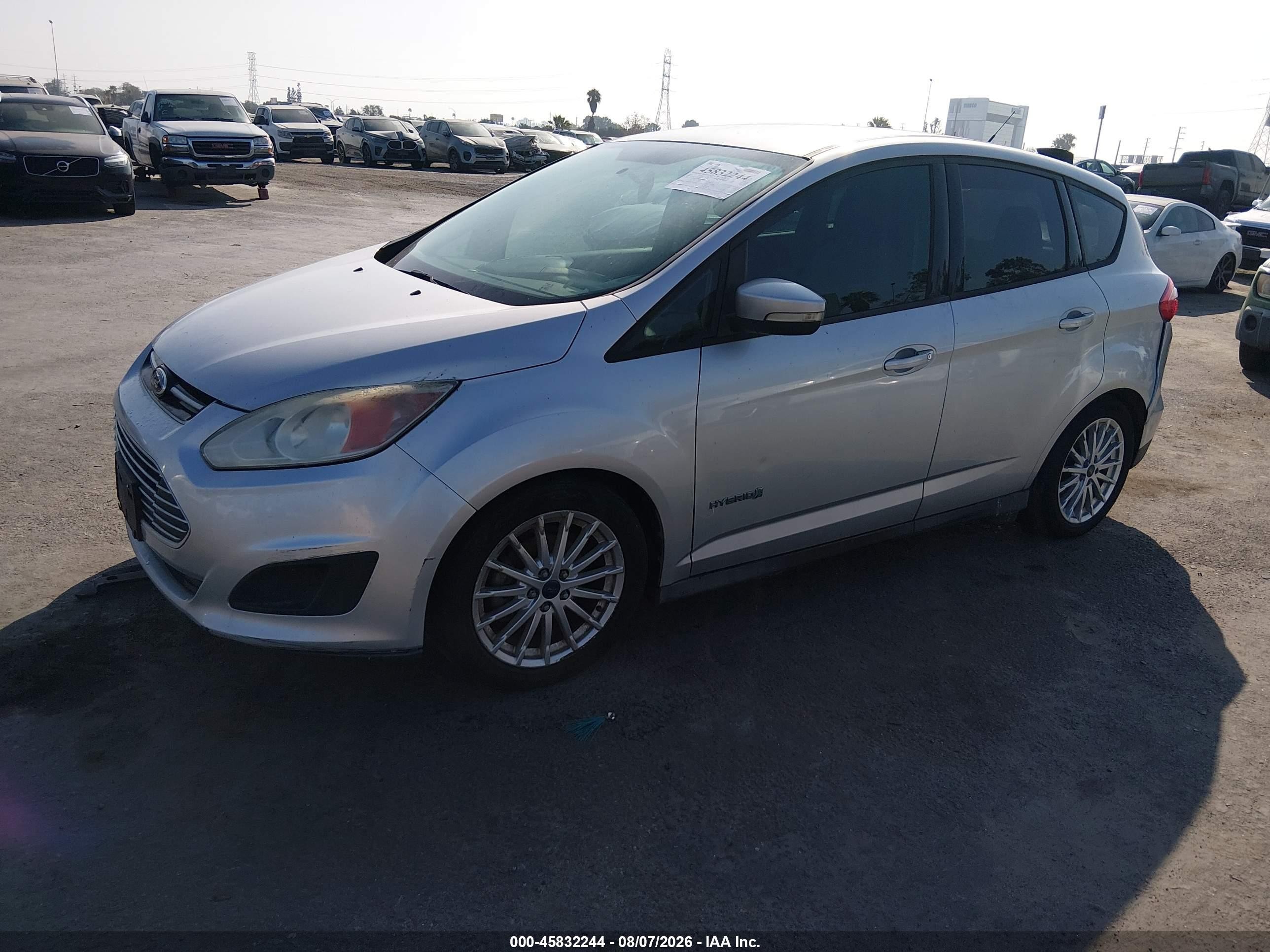 2014 Ford C-max Hybrid Se Silver vin: 1FADP5AU8EL508773