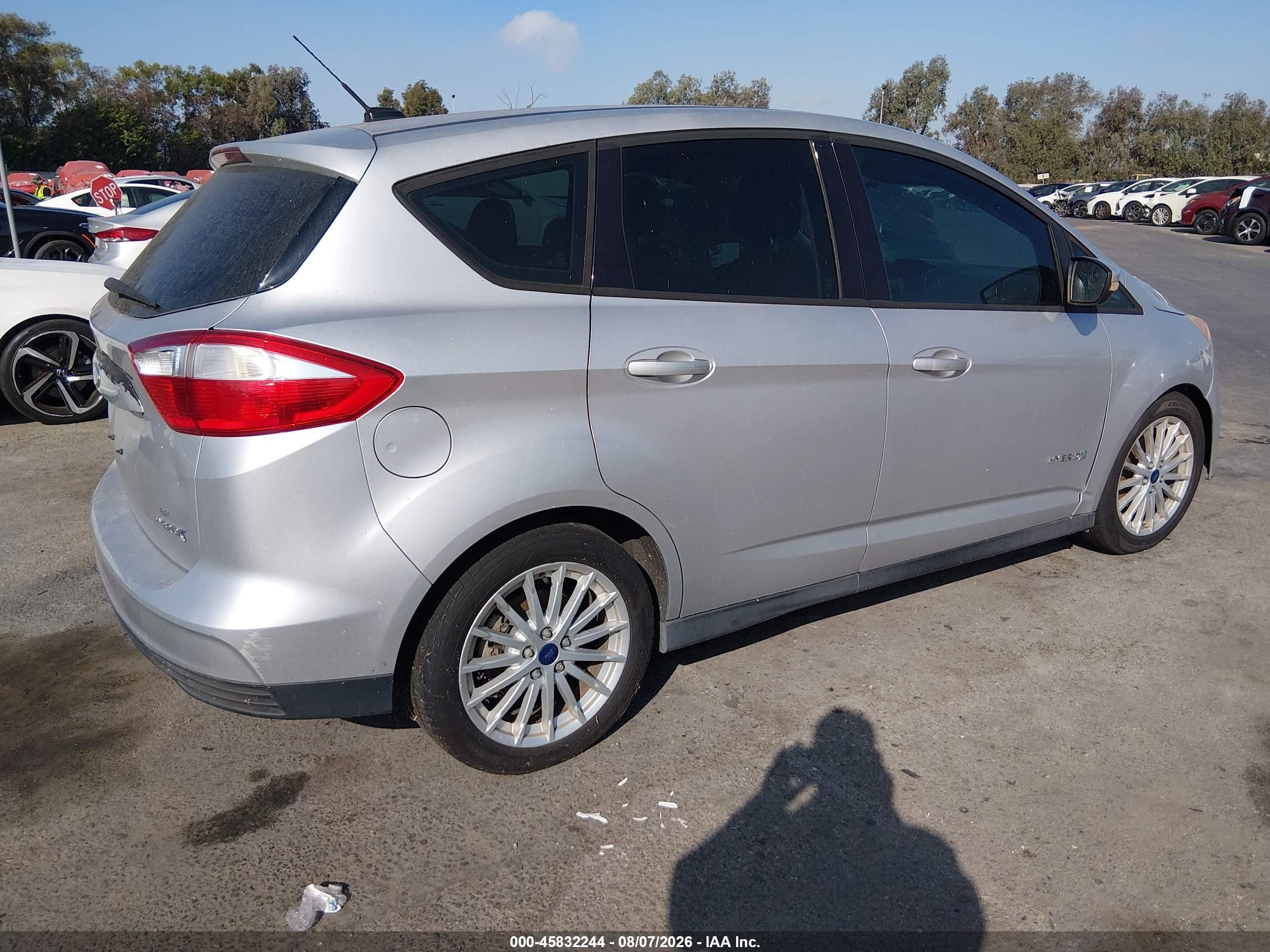2014 Ford C-max Hybrid Se Silver vin: 1FADP5AU8EL508773