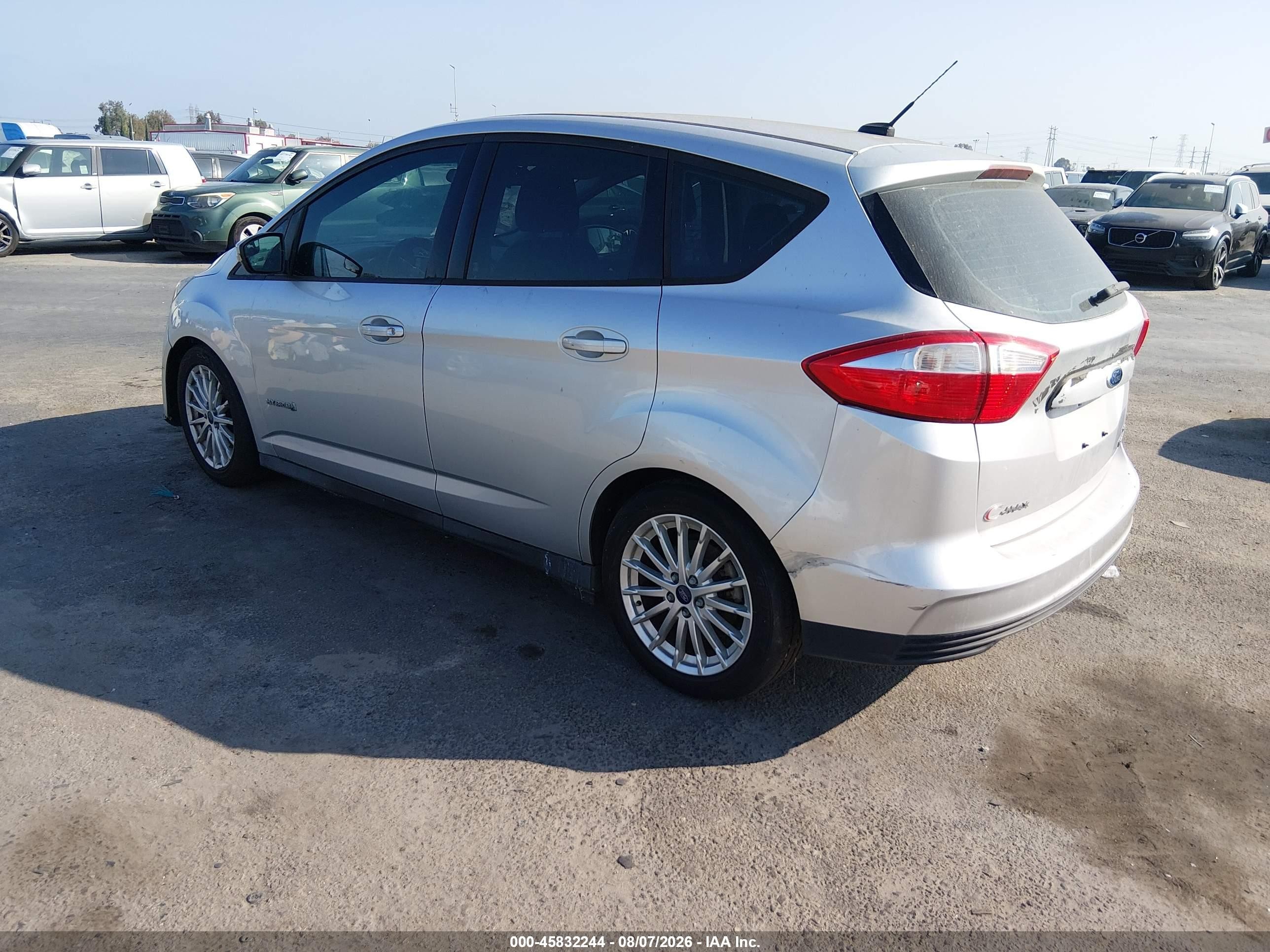 2014 Ford C-max Hybrid Se Silver vin: 1FADP5AU8EL508773