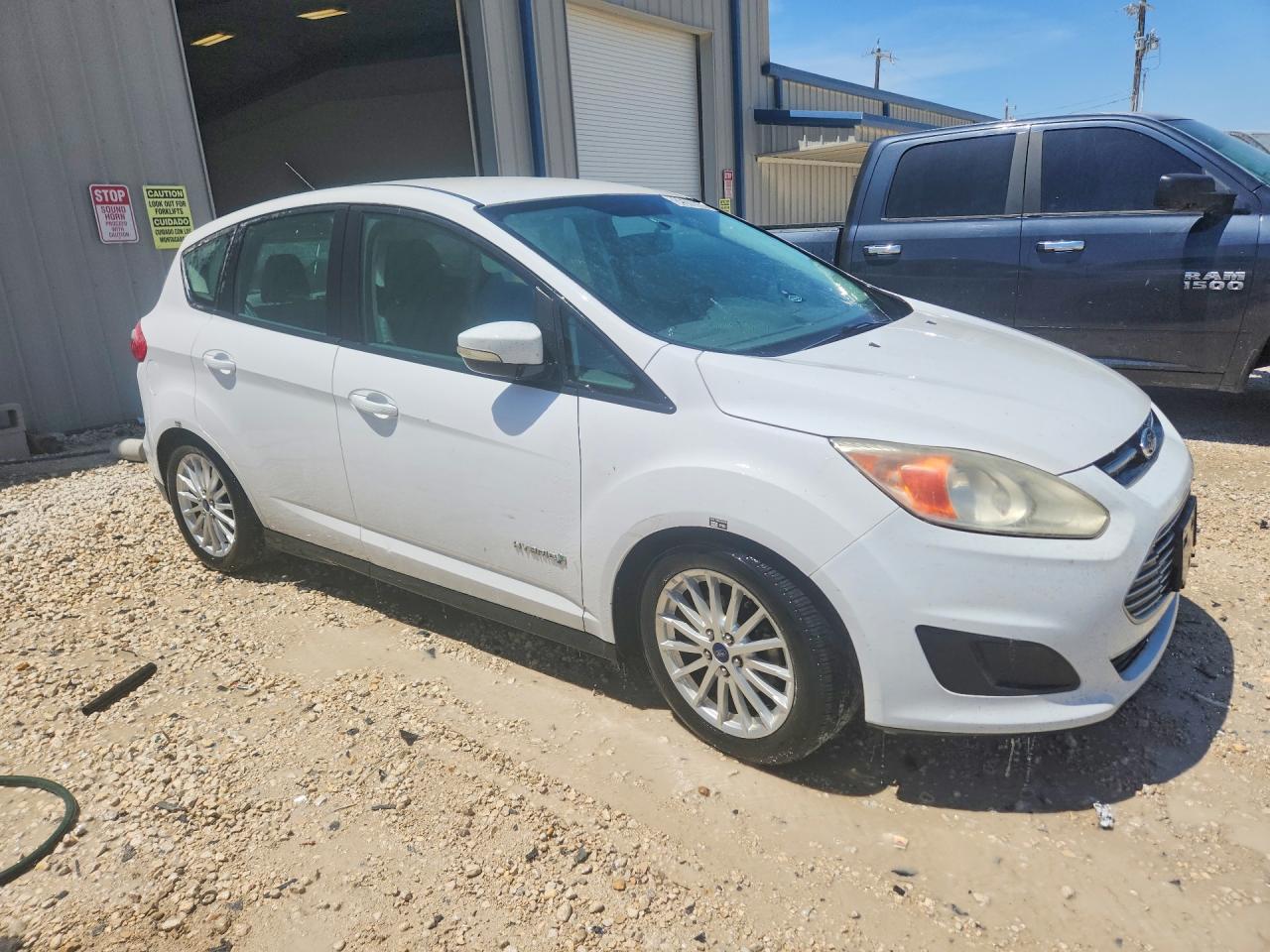 2014 Ford C-max Se White vin: 1FADP5AU8EL509468