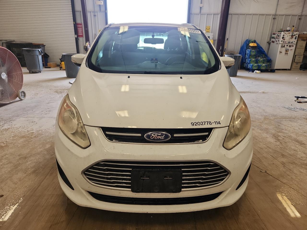 2014 Ford C-max Se White vin: 1FADP5AU8EL509468 Damage: Left Head Lamp, Faded, Acceptable