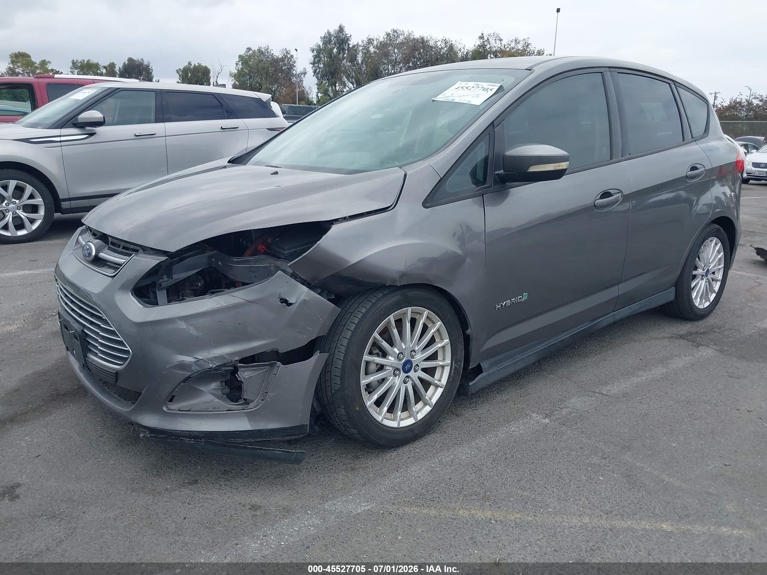 2014 Ford C-max Hybrid Se Серый vin: 1FADP5AU8EL519191