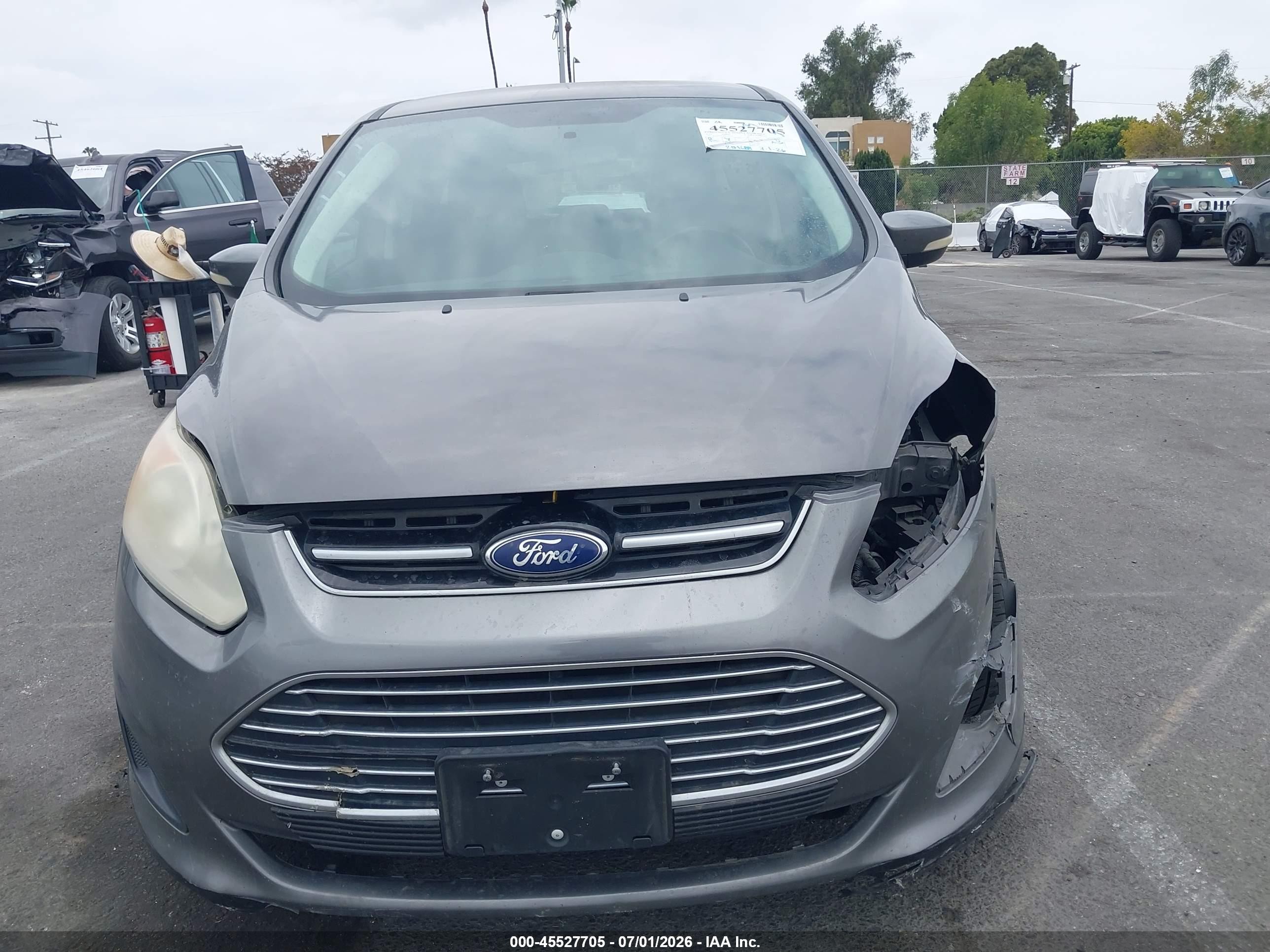 2014 Ford C-max Hybrid Se Серый vin: 1FADP5AU8EL519191