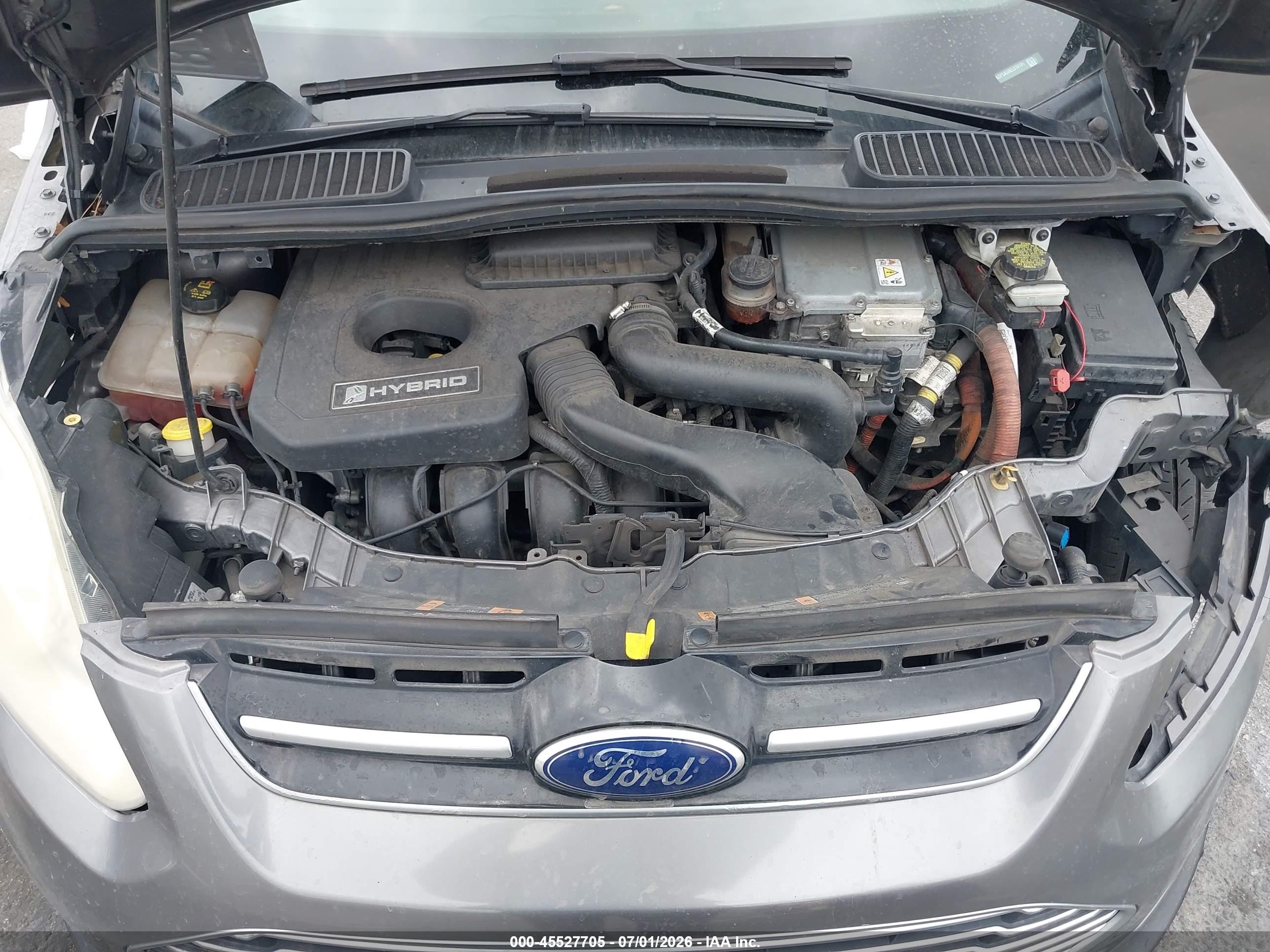 2014 Ford C-max Hybrid Se Серый vin: 1FADP5AU8EL519191