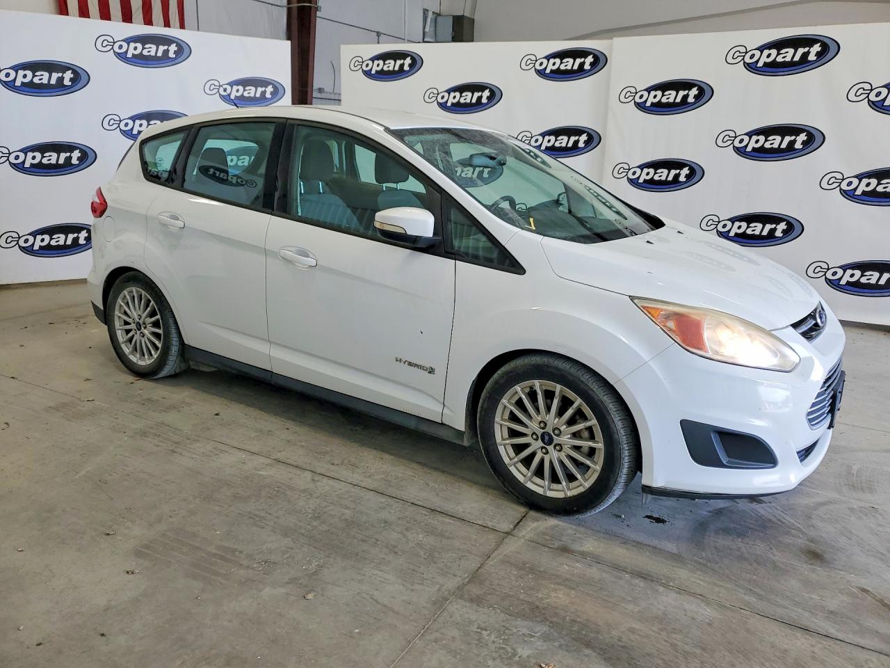 2015 Ford C-max Se White vin: 1FADP5AU8FL101361