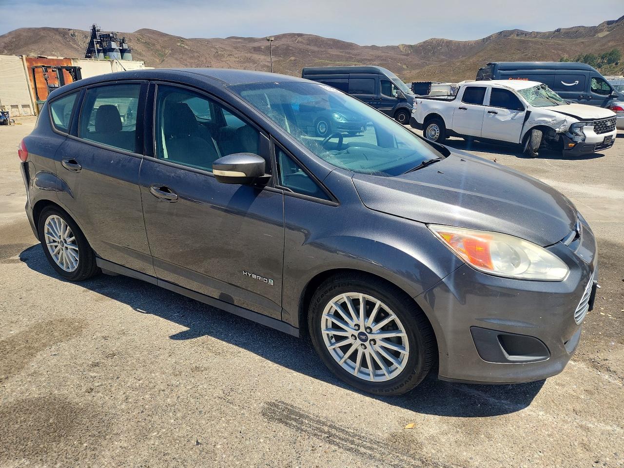 2015 Ford C-max Se Gray vin: 1FADP5AU8FL104857