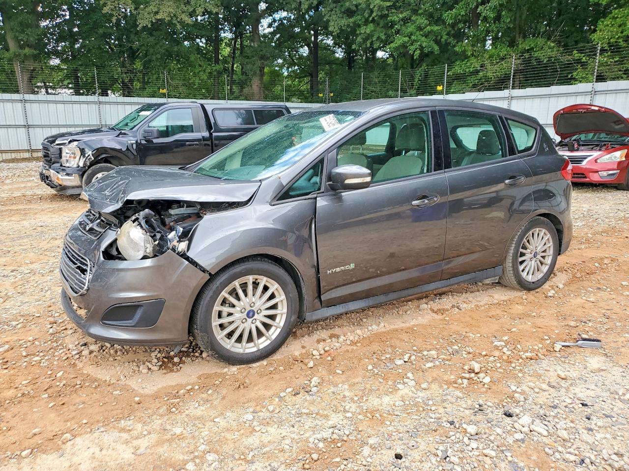 2015 Ford C-max Se Gray vin: 1FADP5AU8FL108293