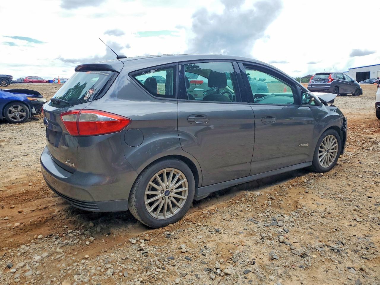 2015 Ford C-max Se Gray vin: 1FADP5AU8FL108293
