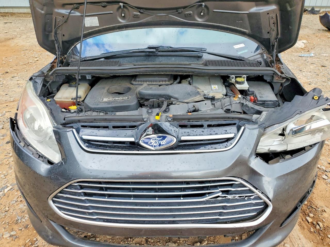 2015 Ford C-max Se Gray vin: 1FADP5AU8FL108293