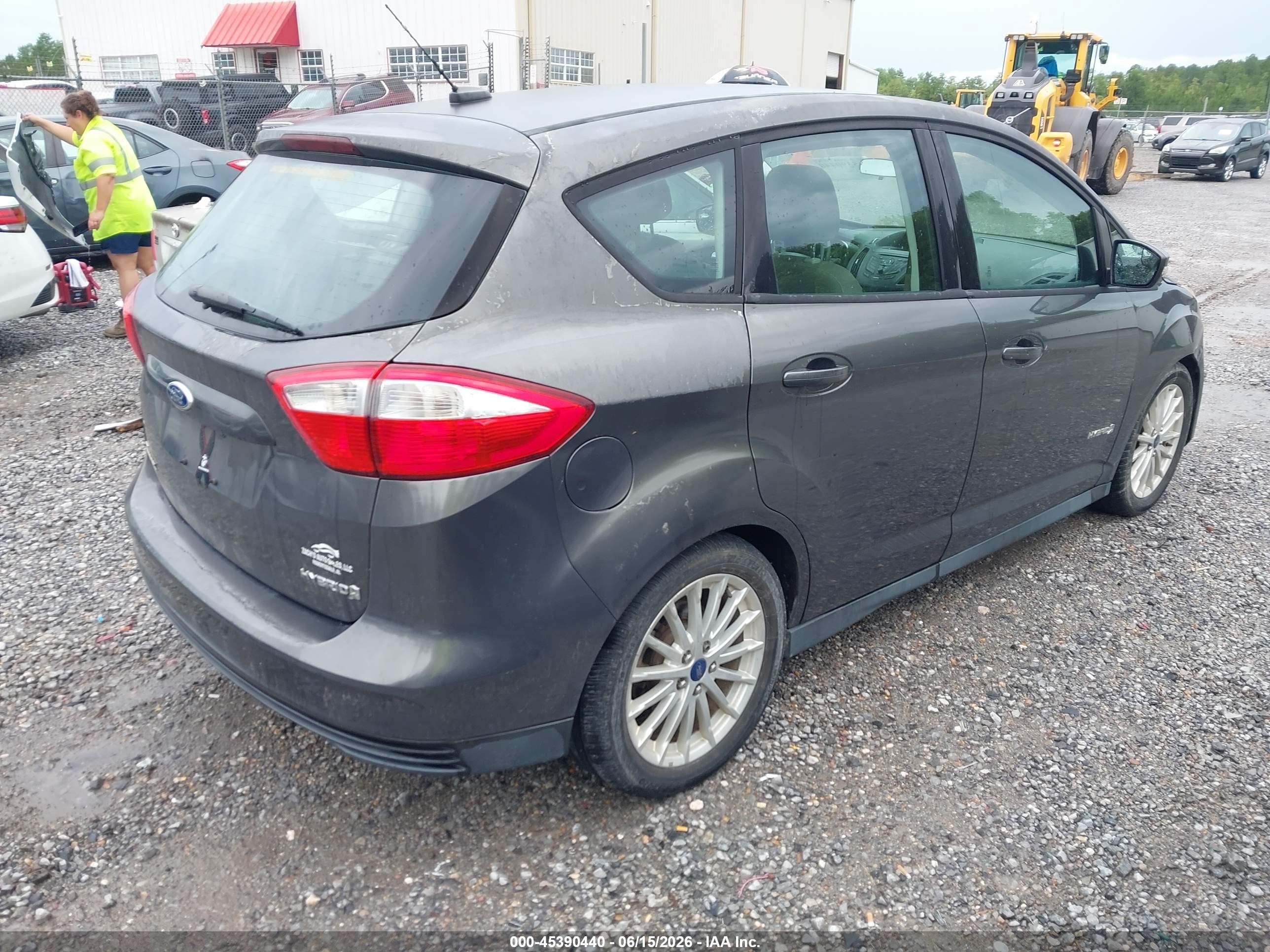 2015 Ford C-max Hybrid Se Gray vin: 1FADP5AU8FL118855
