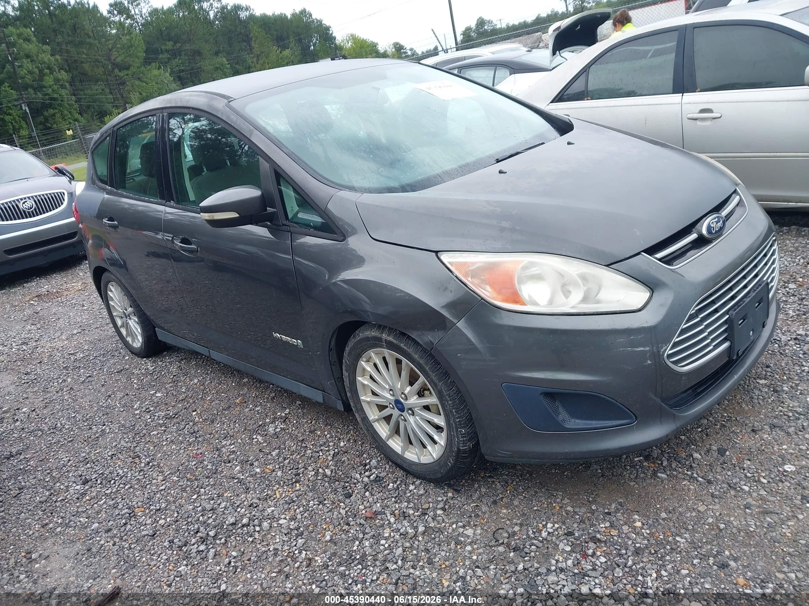2015 Ford C-max Hybrid Se Gray vin: 1FADP5AU8FL118855