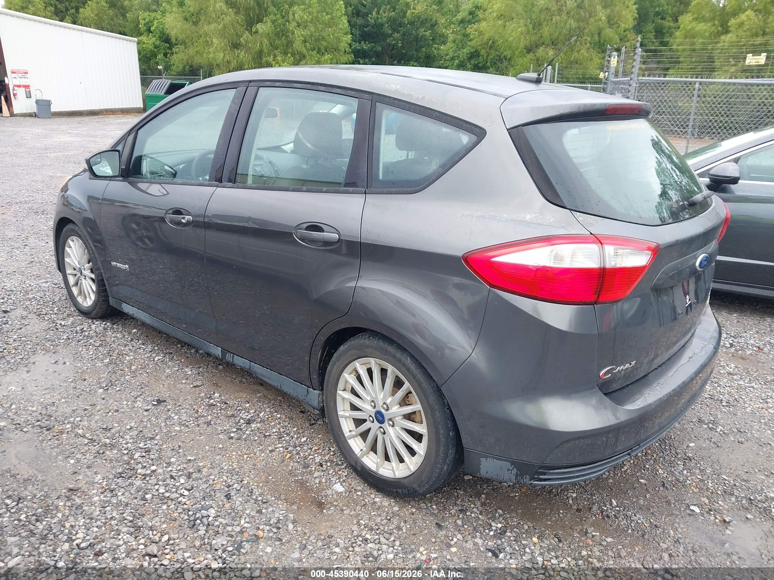 2015 Ford C-max Hybrid Se Gray vin: 1FADP5AU8FL118855