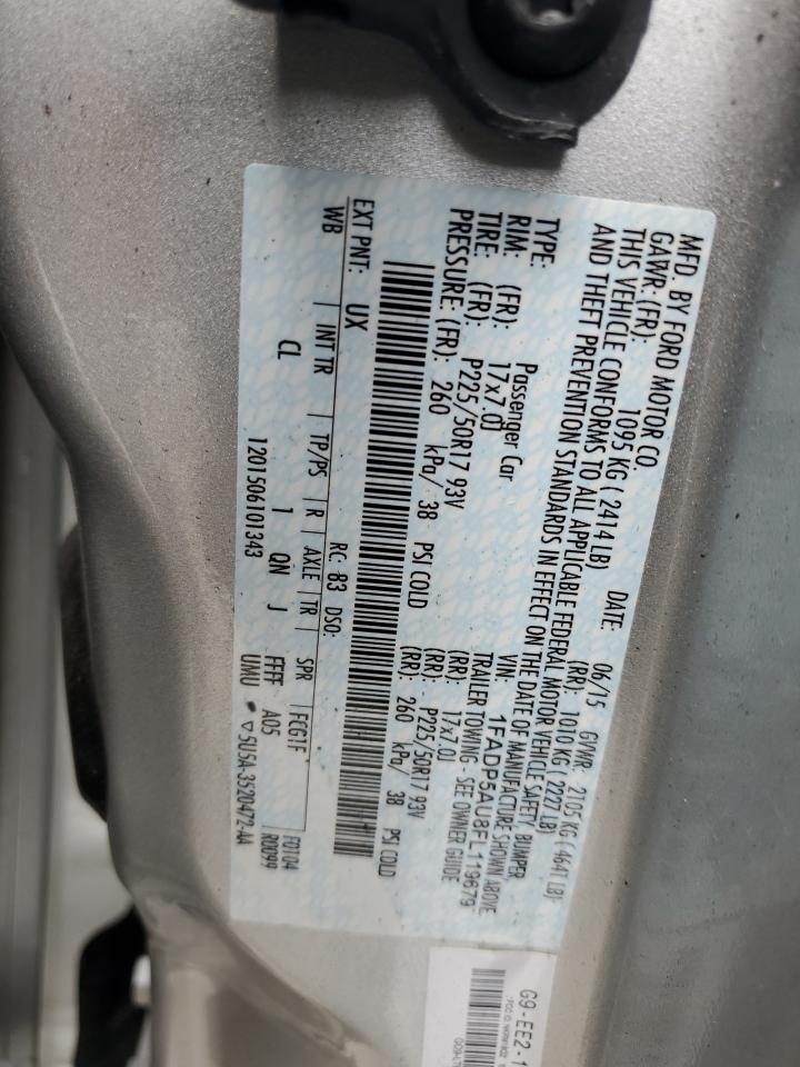 2015 Ford C-max Se Серебряный vin: 1FADP5AU8FL119679