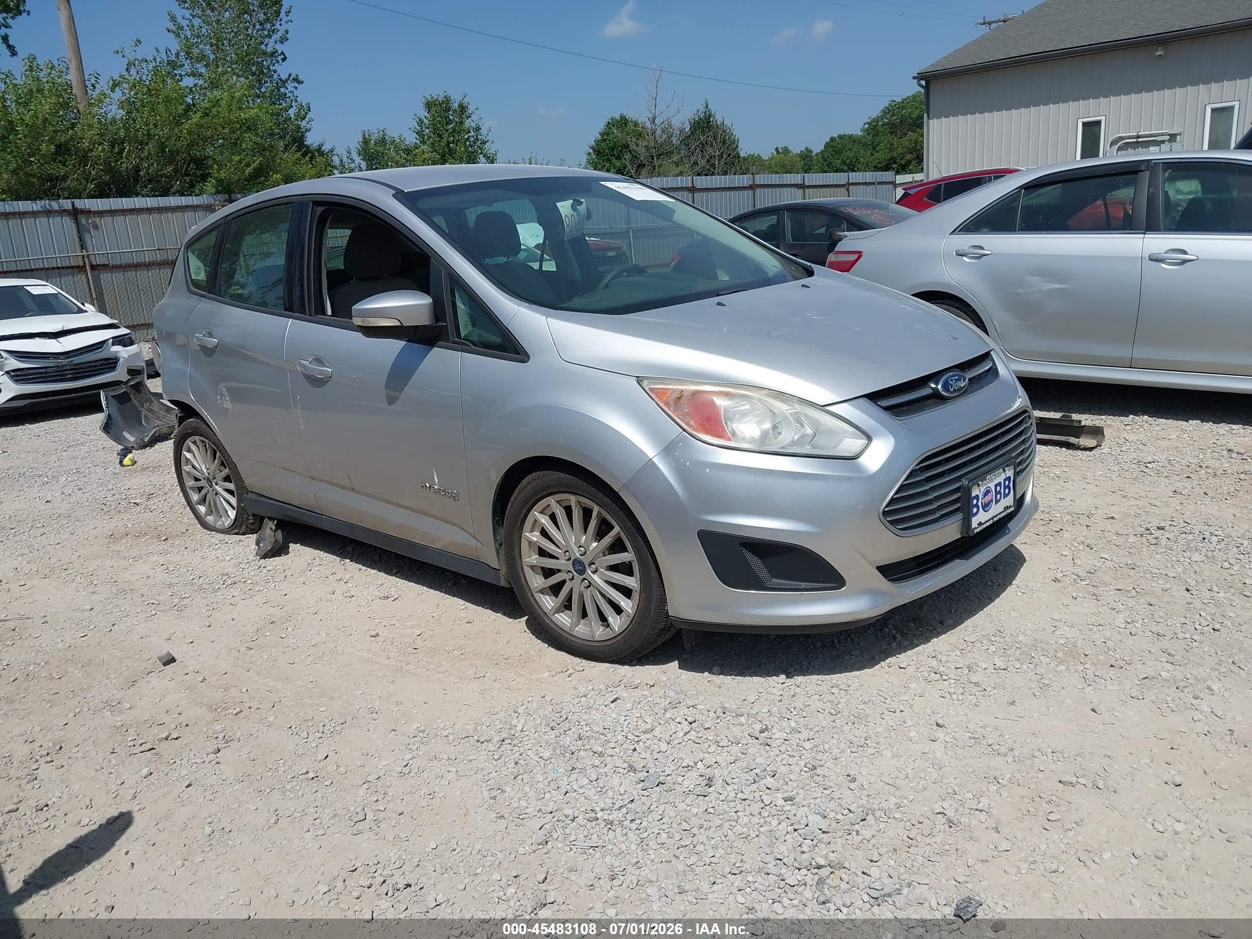 2015 Ford C-max Hybrid Se Silver vin: 1FADP5AU8FL121531