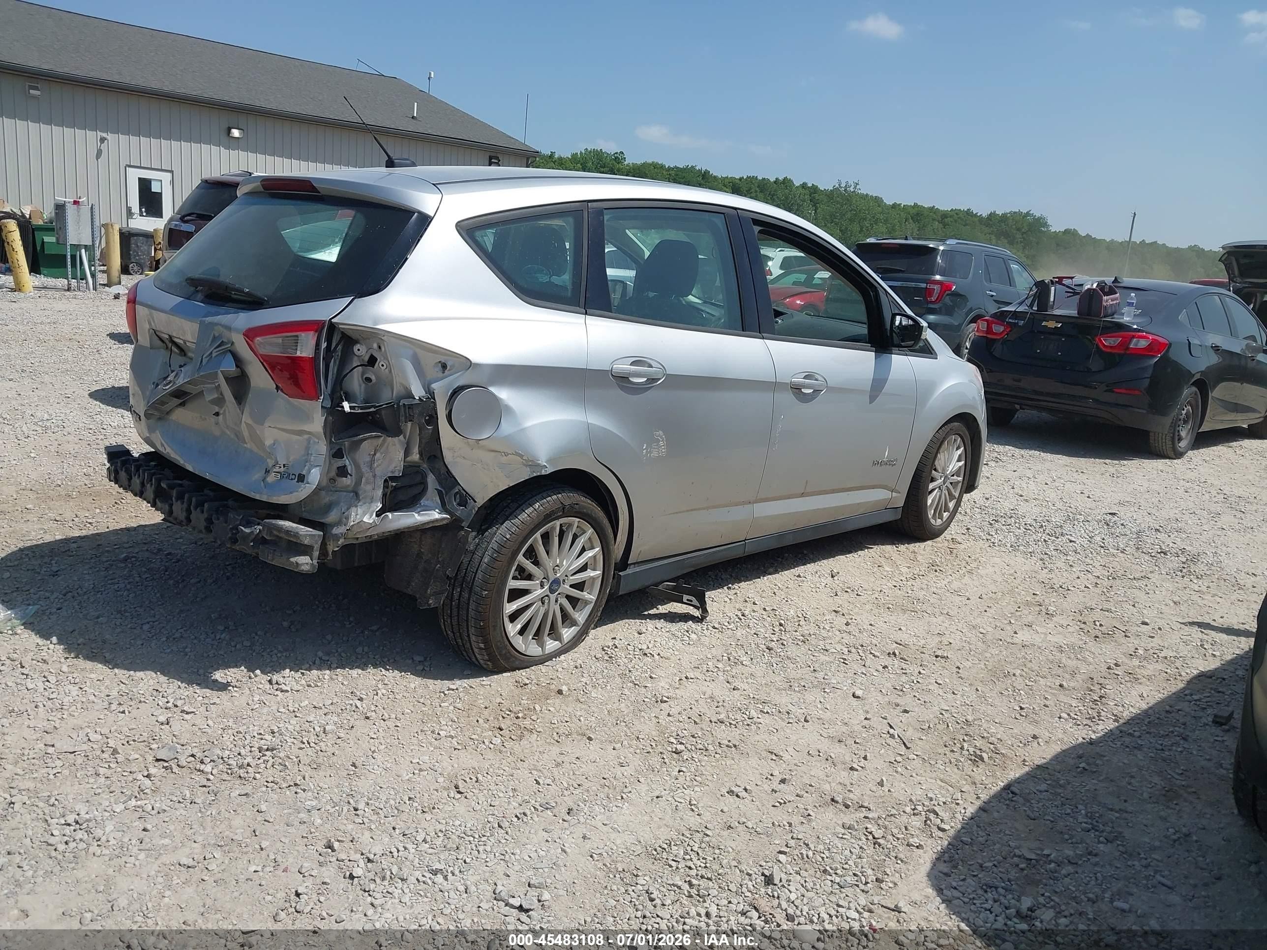 2015 Ford C-max Hybrid Se Silver vin: 1FADP5AU8FL121531