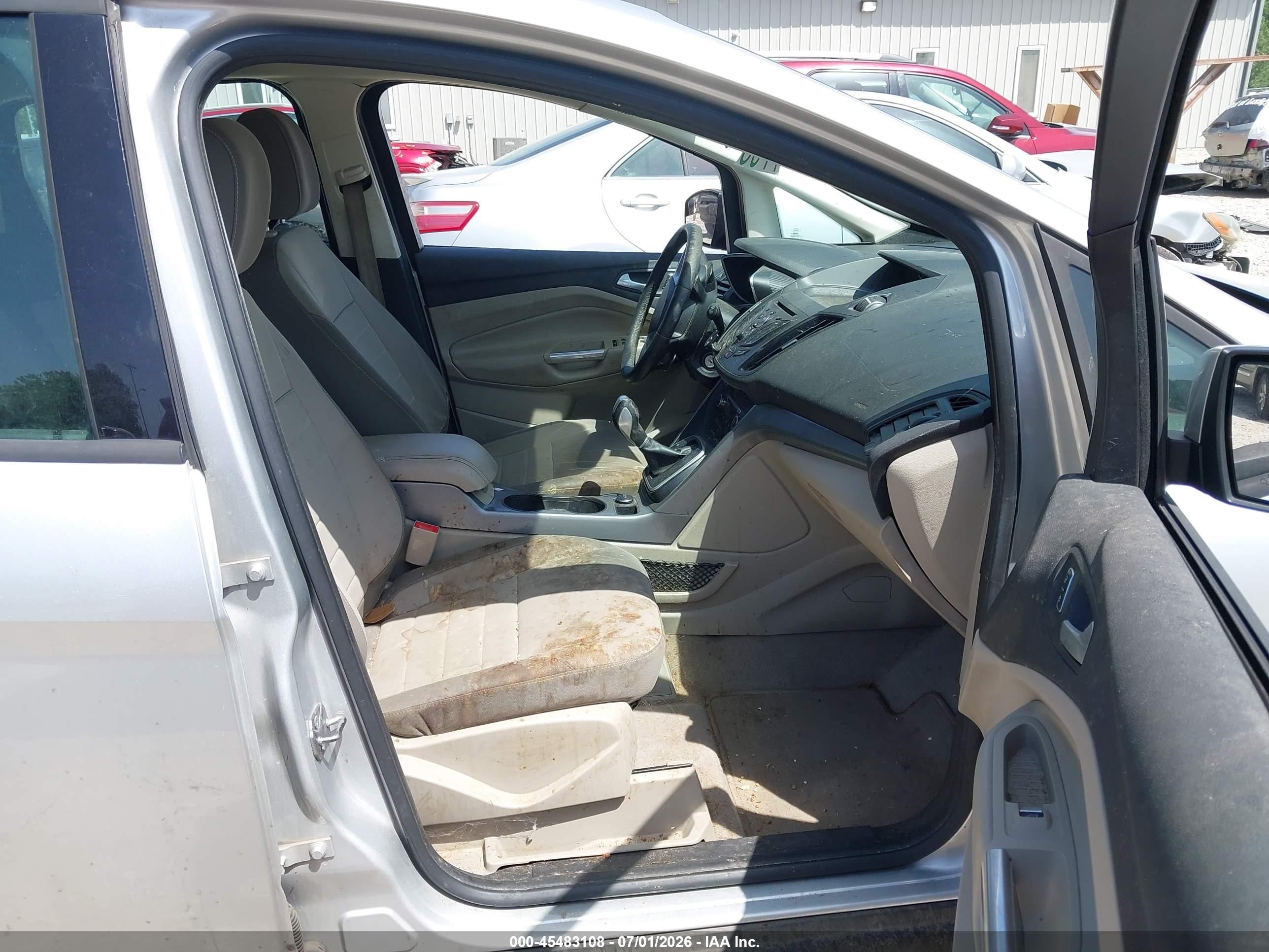 2015 Ford C-max Hybrid Se Silver vin: 1FADP5AU8FL121531