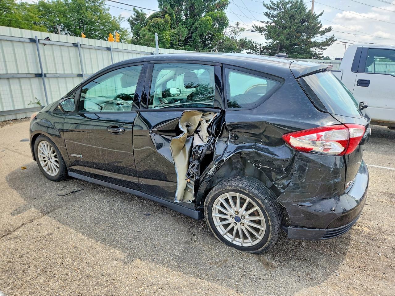 2015 Ford C-max Se Black vin: 1FADP5AU8FL123554