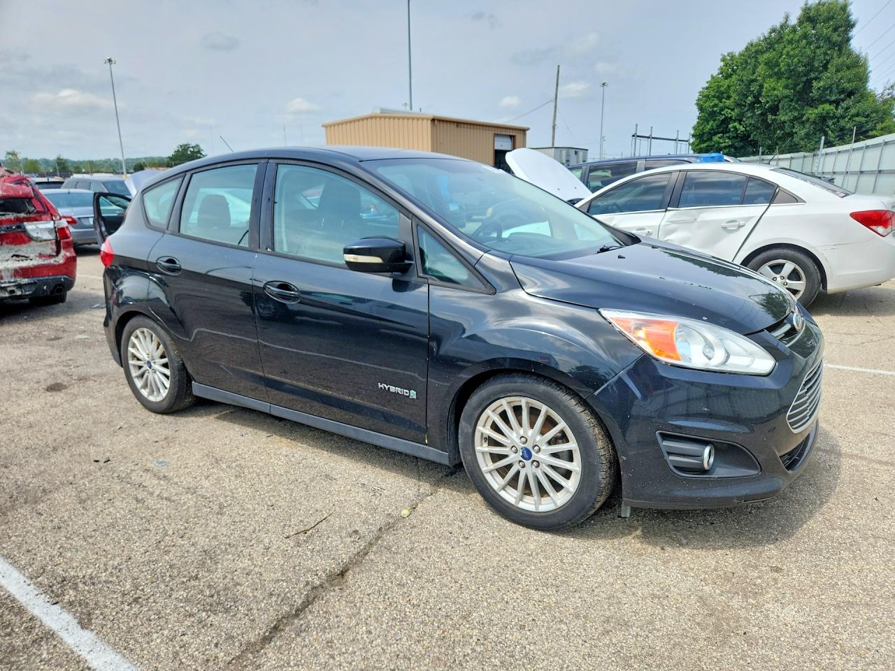 2015 Ford C-max Se Black vin: 1FADP5AU8FL123554