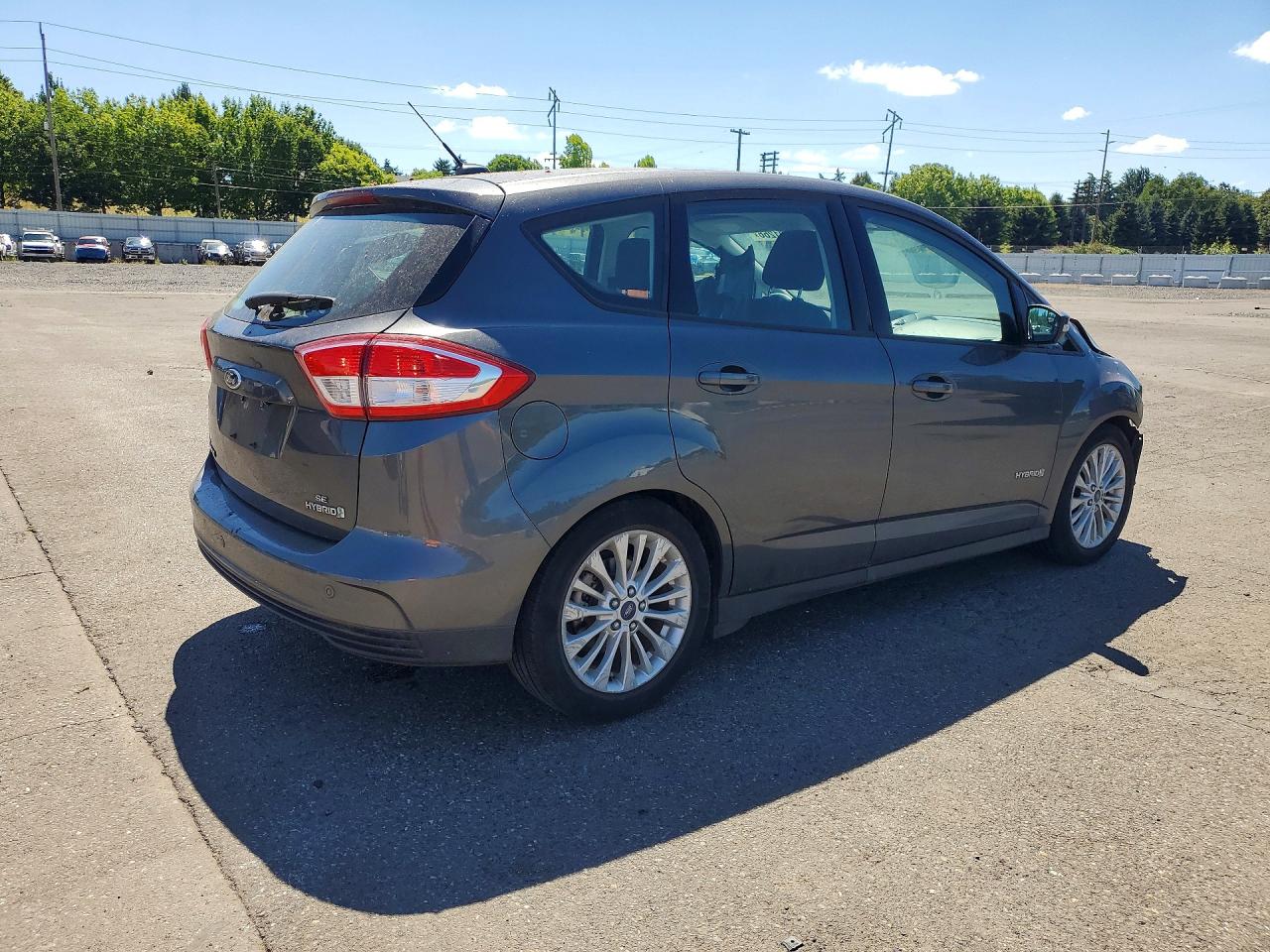 2017 Ford C-max Se Gray vin: 1FADP5AU8HL108507
