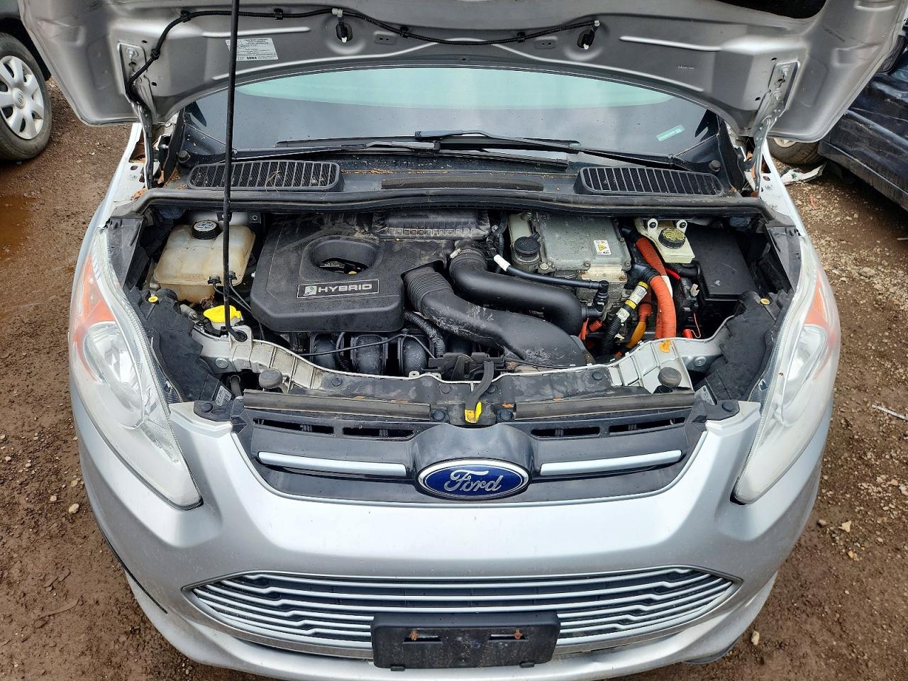 2013 Ford C-max Se Silver vin: 1FADP5AU9DL533650