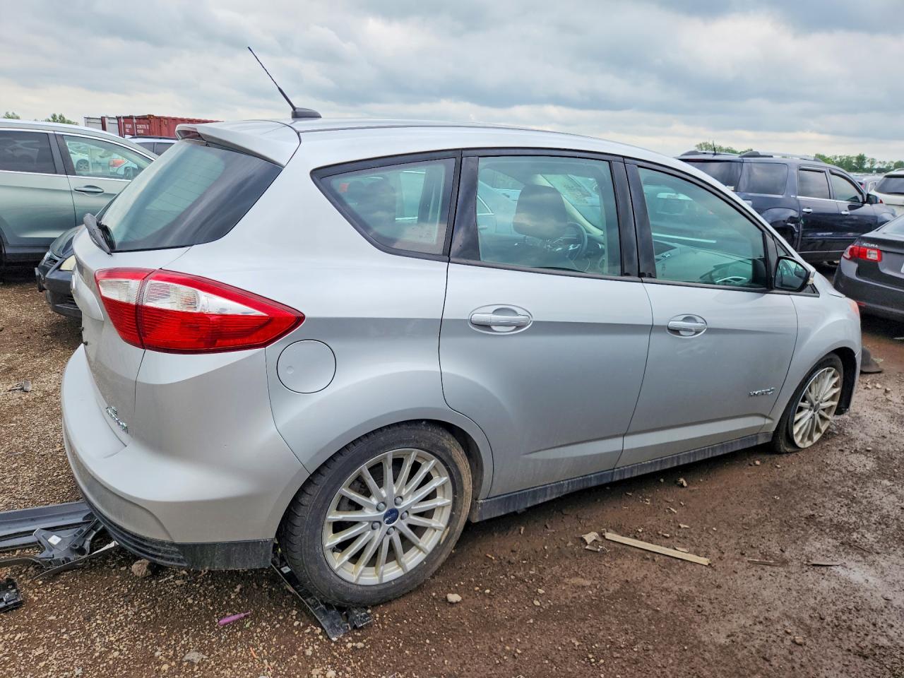 2013 Ford C-max Se Silver vin: 1FADP5AU9DL533650