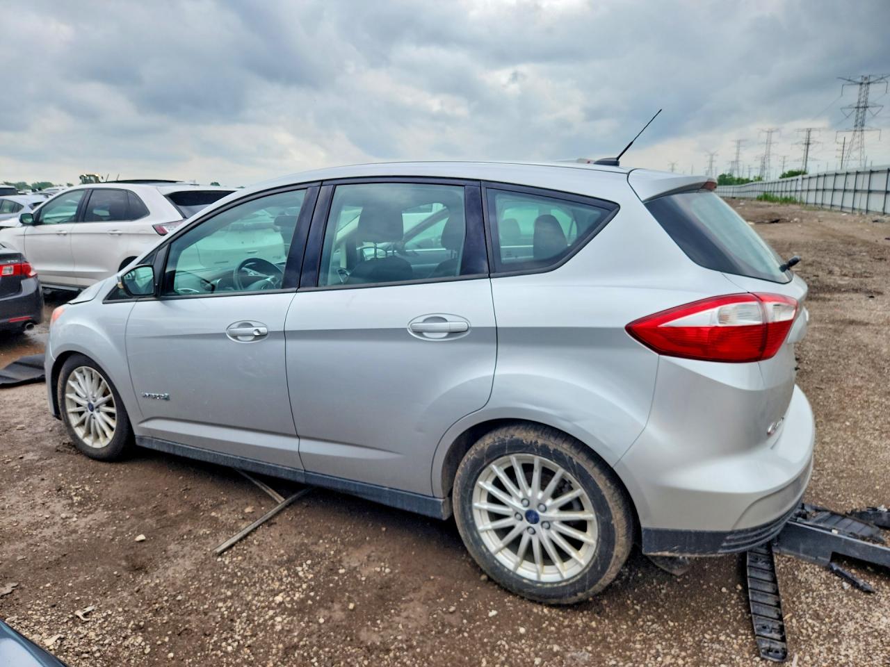 2013 Ford C-max Se Silver vin: 1FADP5AU9DL533650