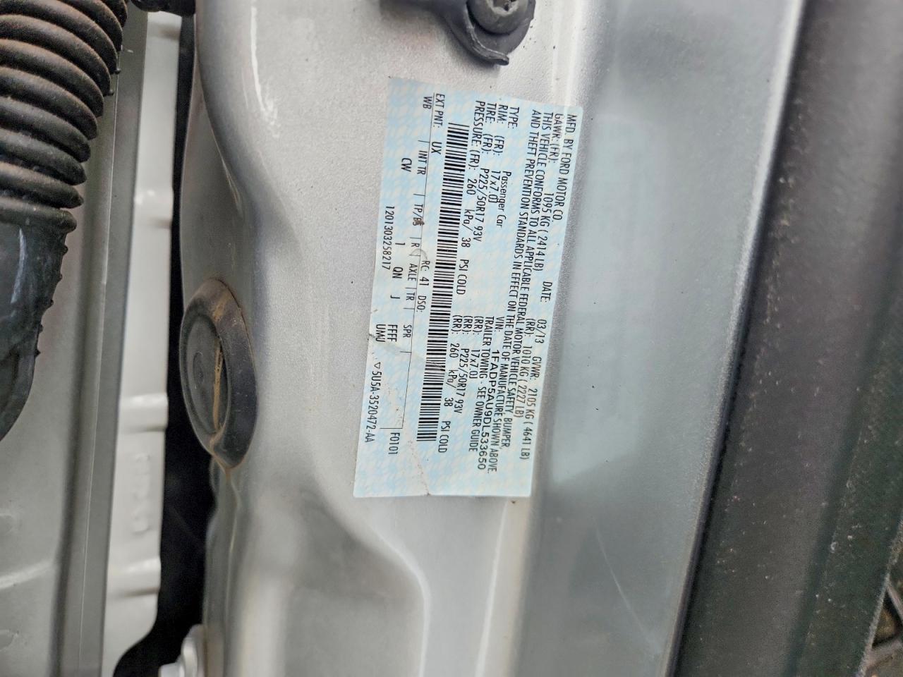 2013 Ford C-max Se Silver vin: 1FADP5AU9DL533650
