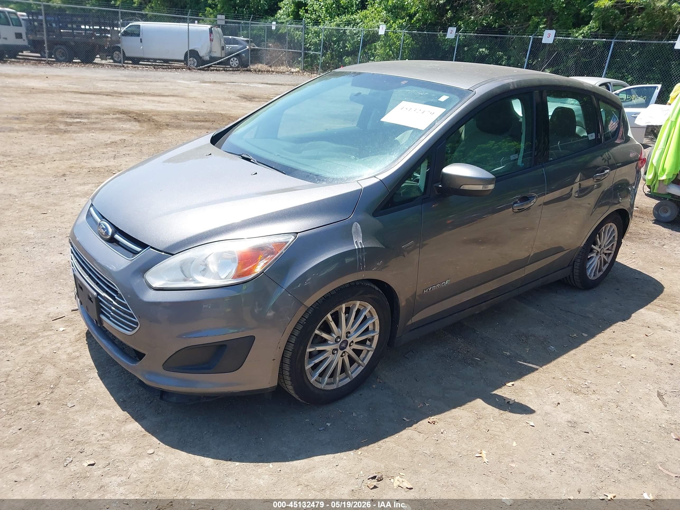 2013 Ford C-max Hybrid Se Gray vin: 1FADP5AU9DL547208