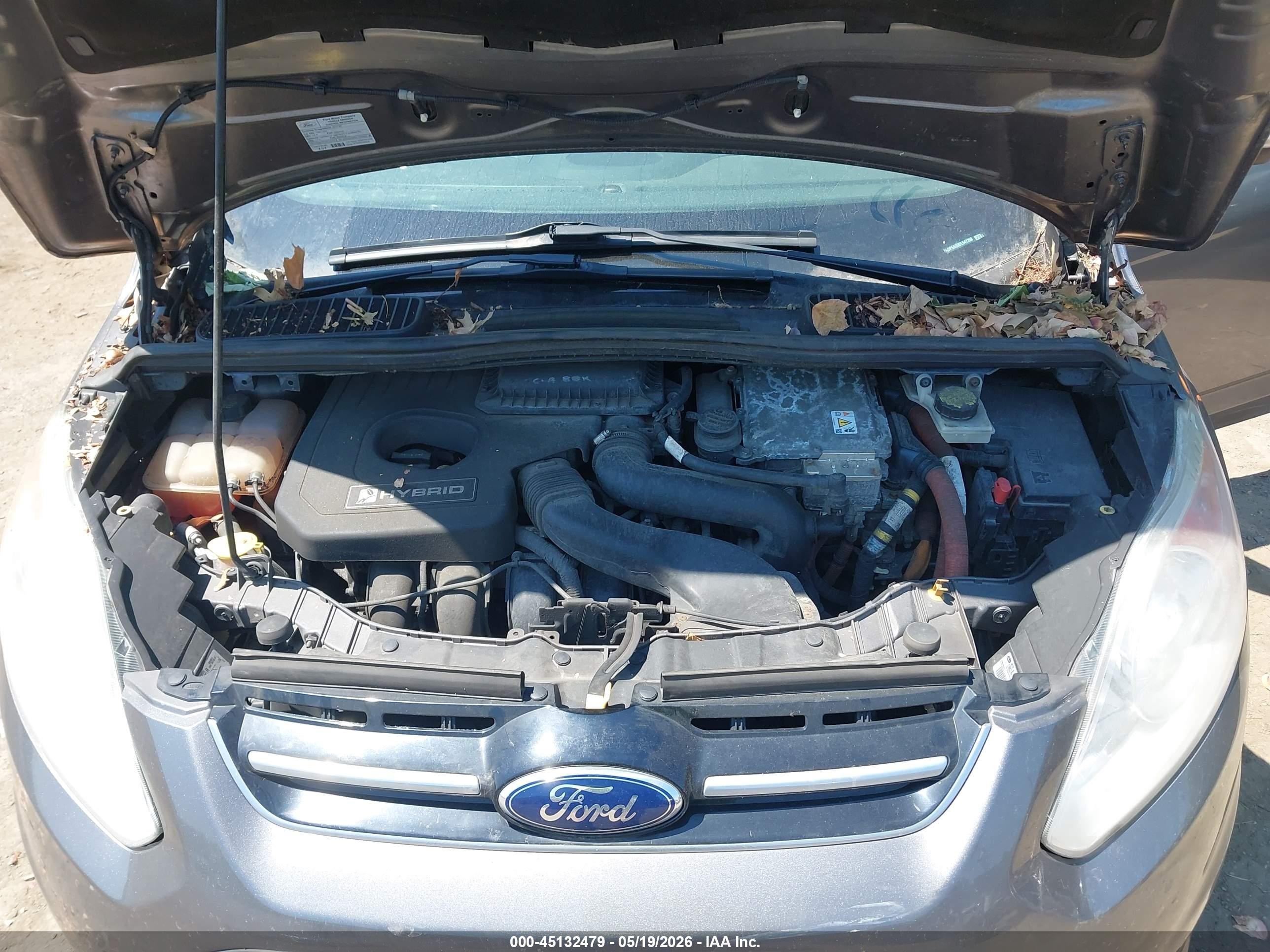 2013 Ford C-max Hybrid Se Gray vin: 1FADP5AU9DL547208