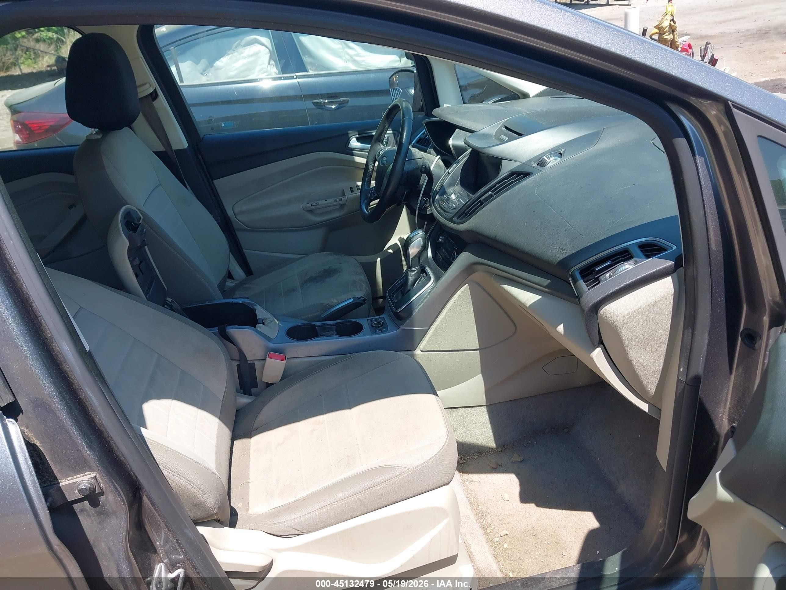 2013 Ford C-max Hybrid Se Gray vin: 1FADP5AU9DL547208