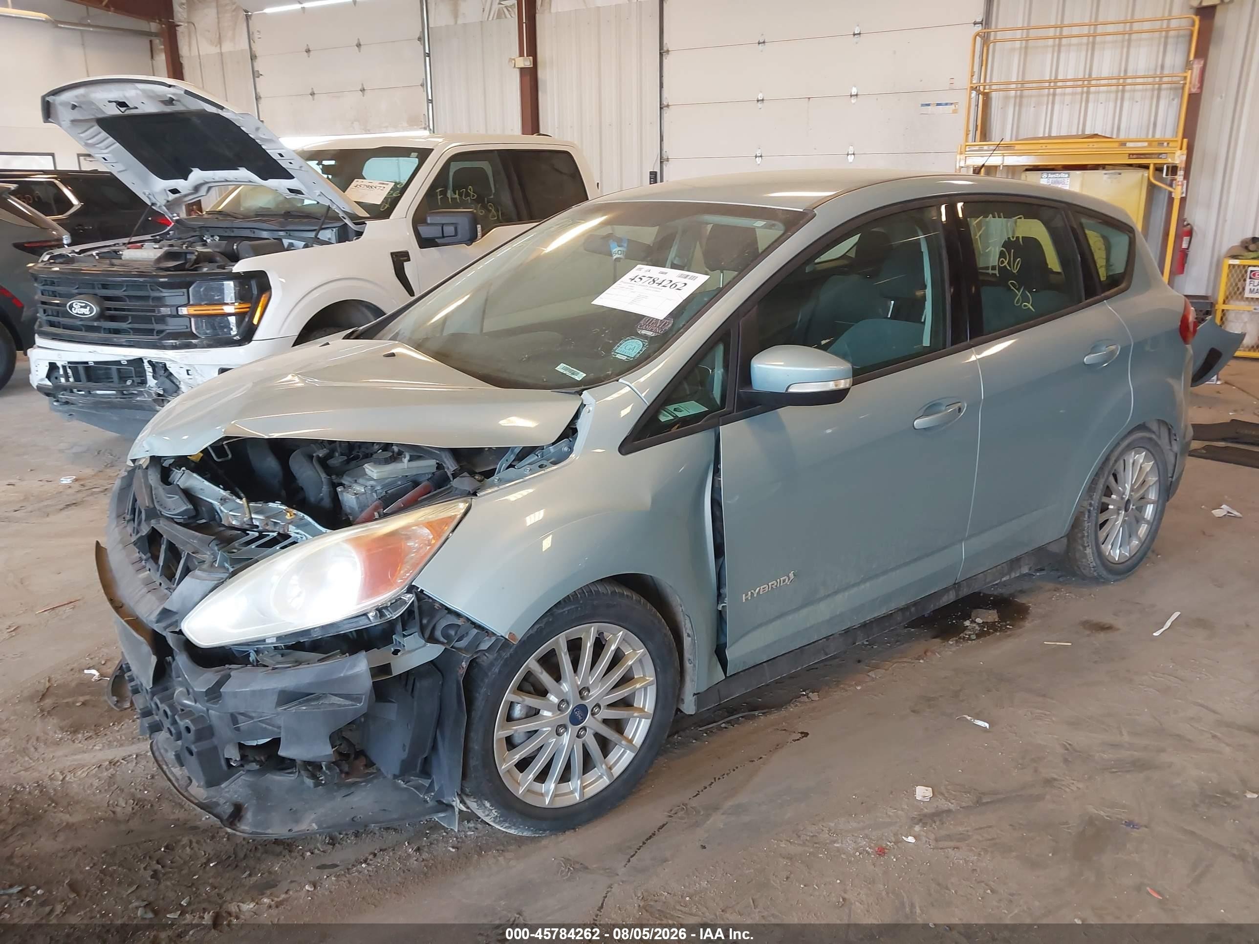 2013 Ford C-max Hybrid Se Blue vin: 1FADP5AU9DL550044