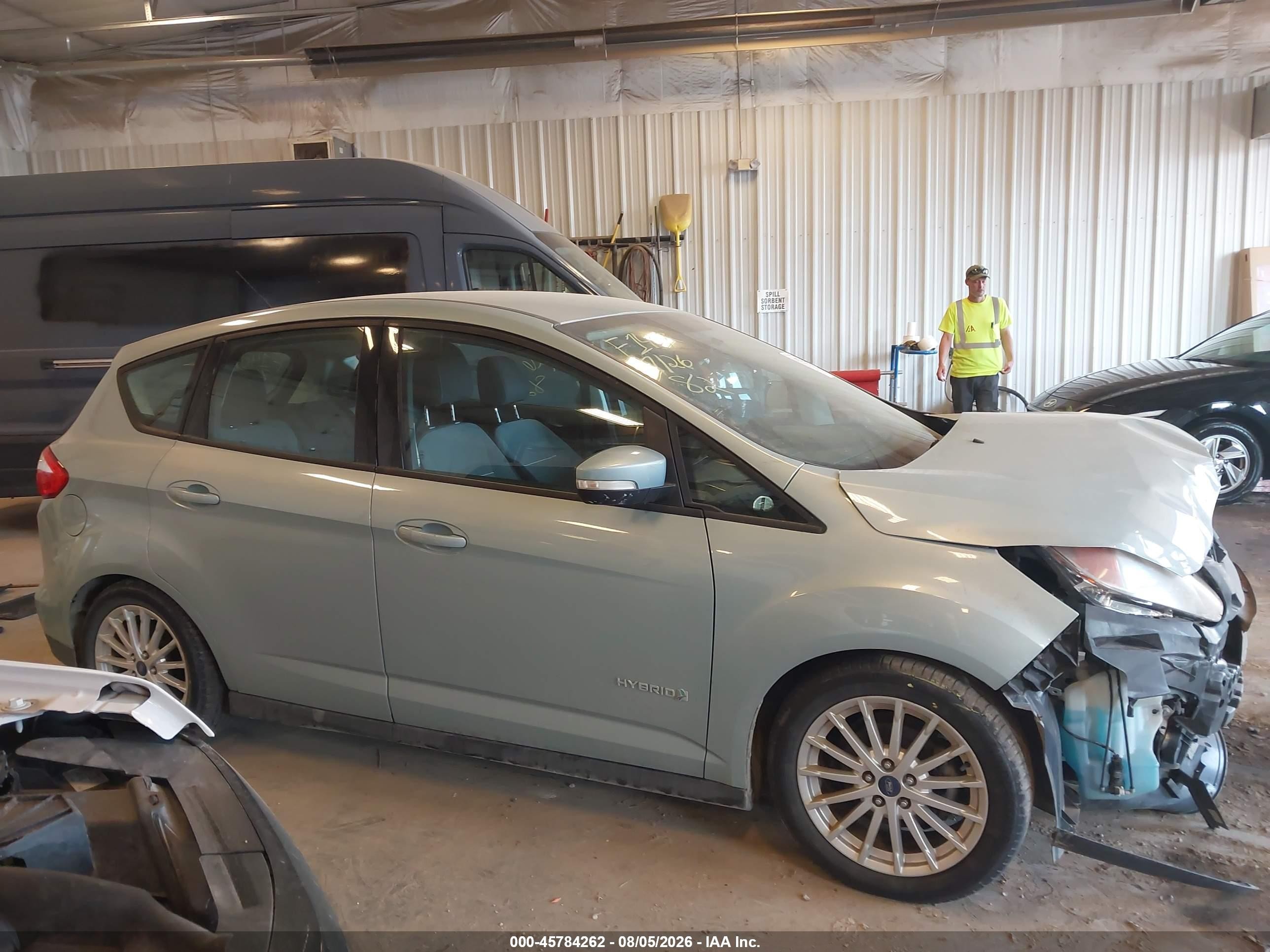 2013 Ford C-max Hybrid Se Blue vin: 1FADP5AU9DL550044
