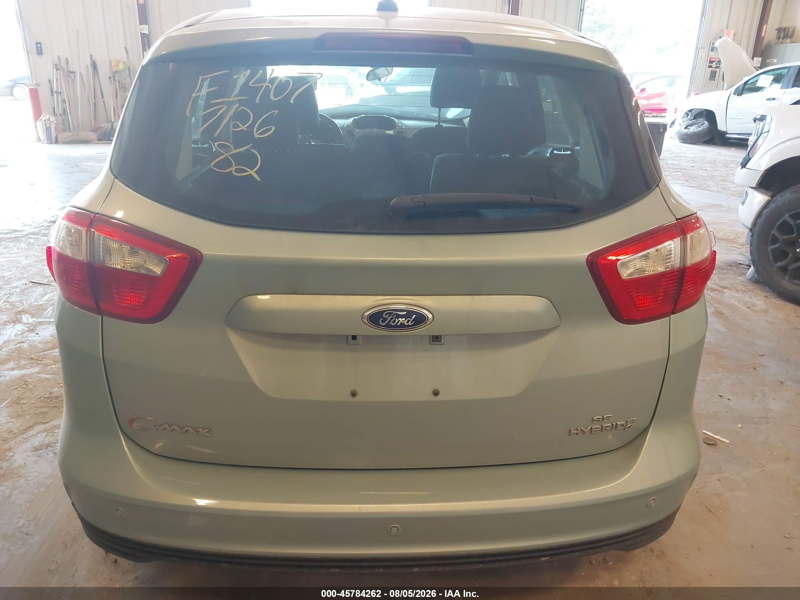 2013 Ford C-max Hybrid Se Blue vin: 1FADP5AU9DL550044