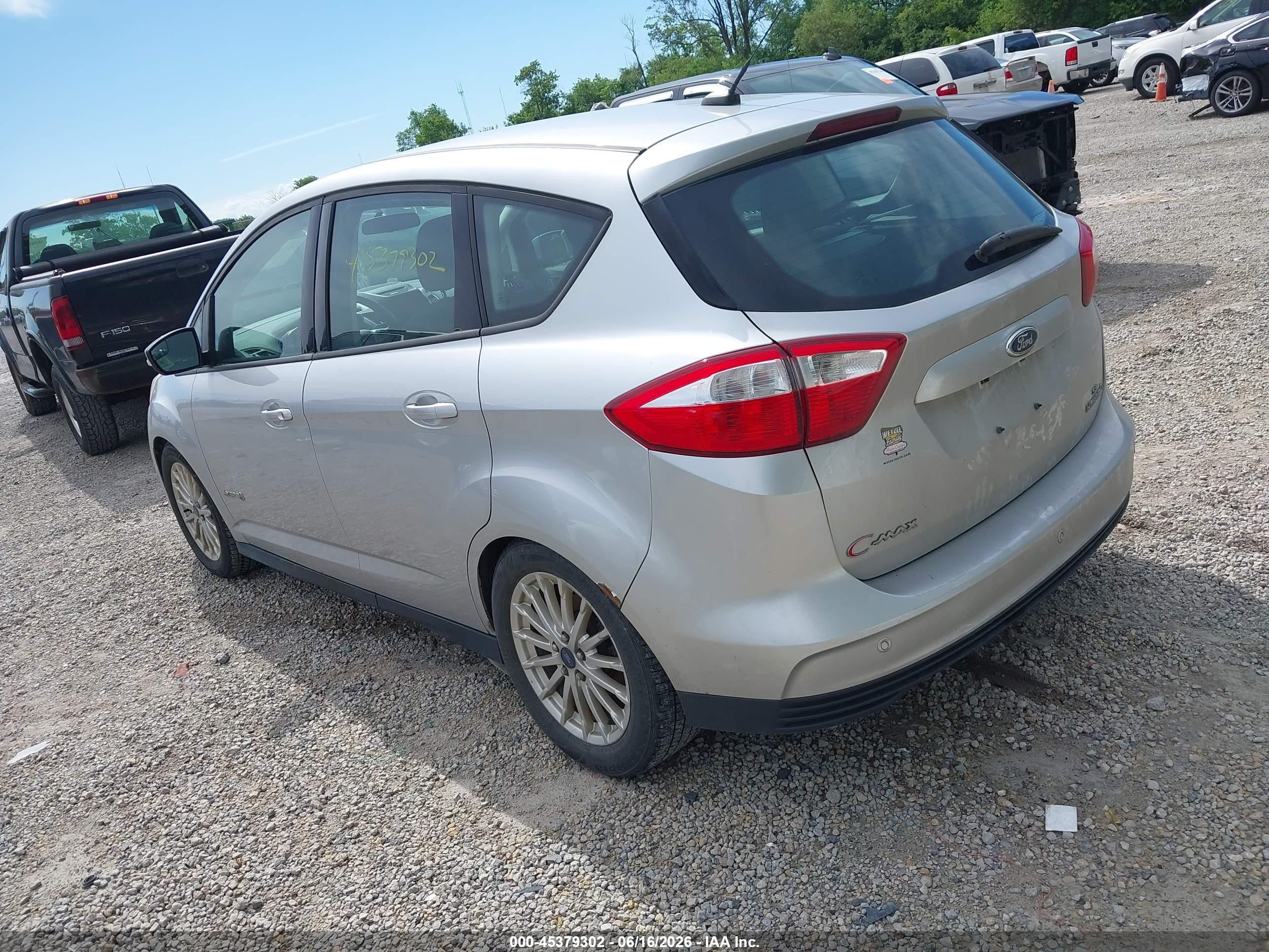 2014 Ford C-max Hybrid Se Silver vin: 1FADP5AU9EL500441