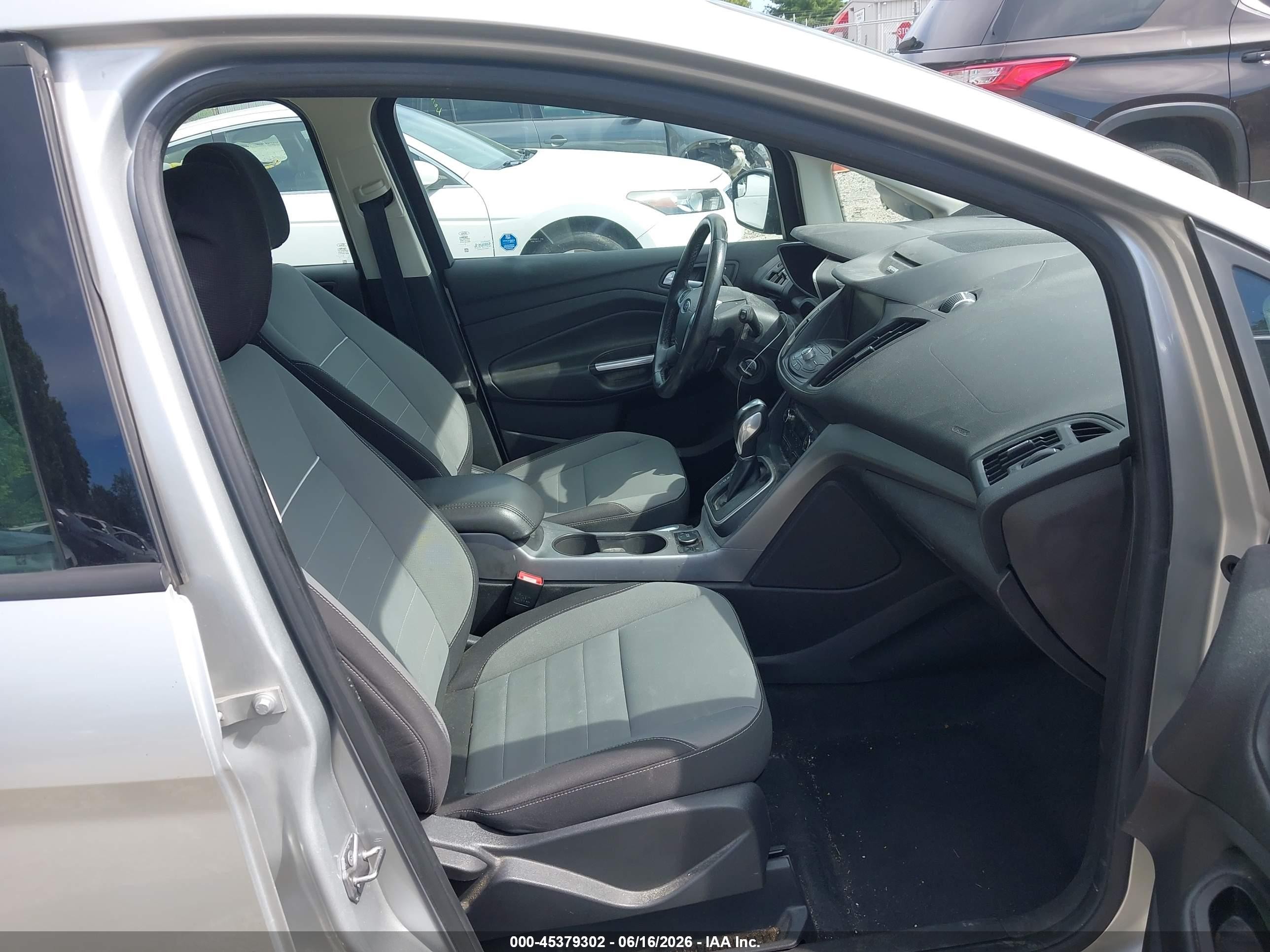 2014 Ford C-max Hybrid Se Silver vin: 1FADP5AU9EL500441