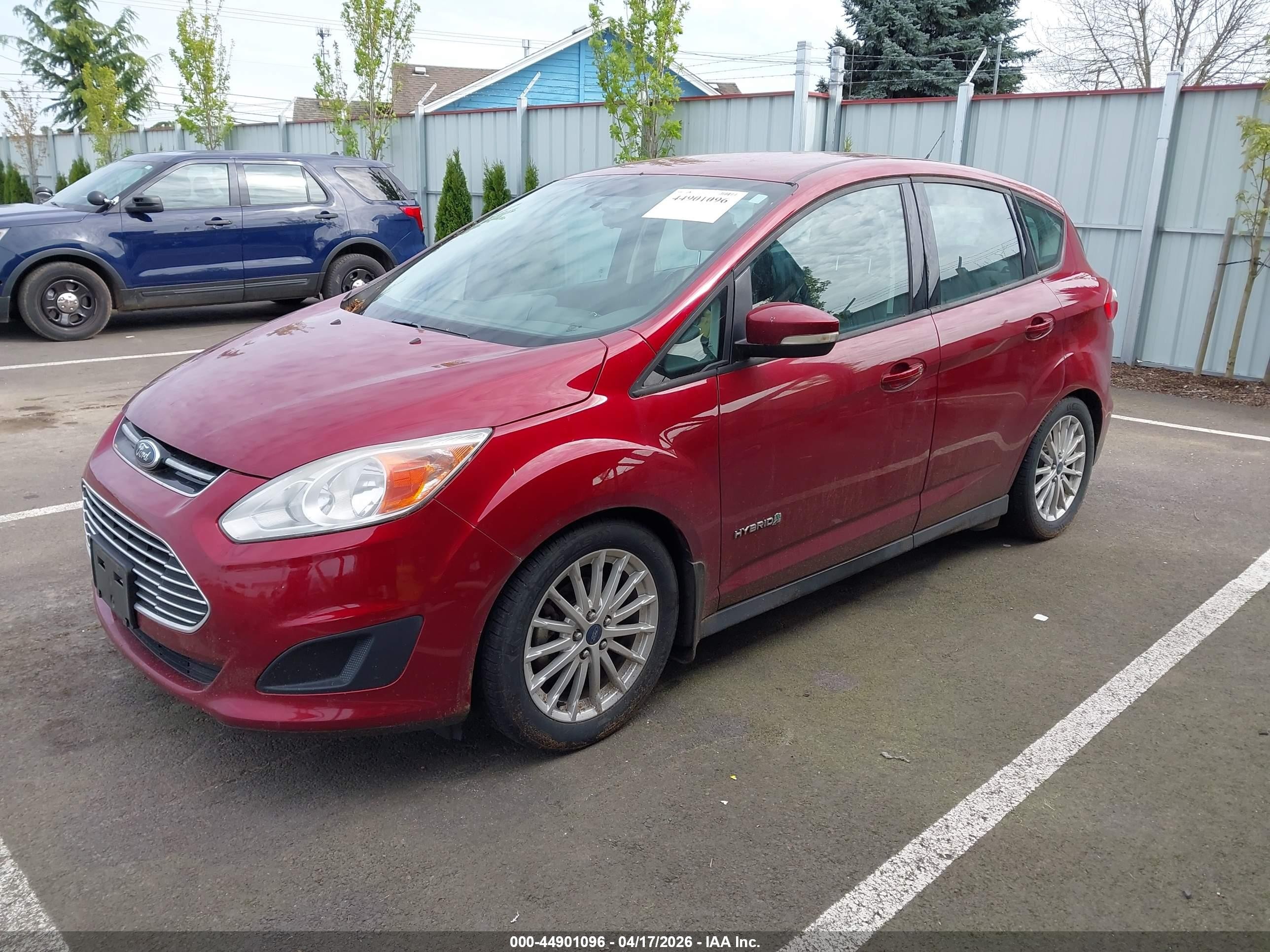 2014 Ford C-max Hybrid Se Красный vin: 1FADP5AU9EL501721