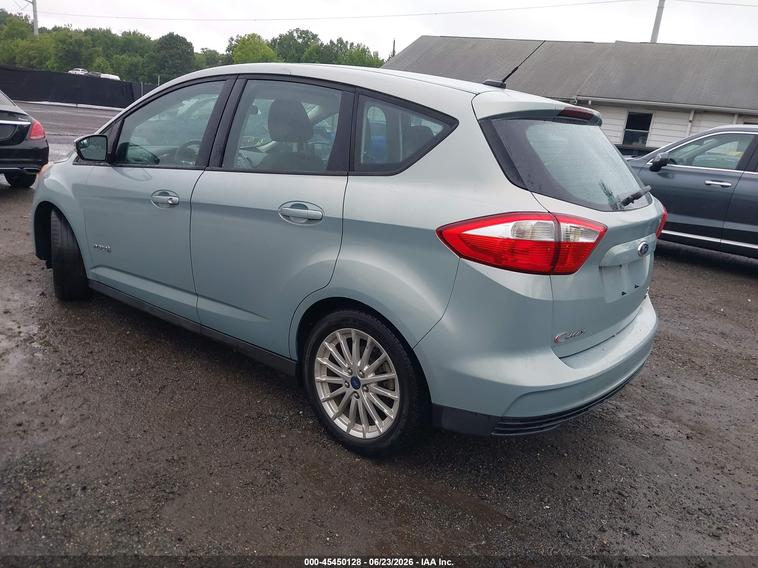 2014 Ford C-max Hybrid Se Light Blue vin: 1FADP5AU9EL519443