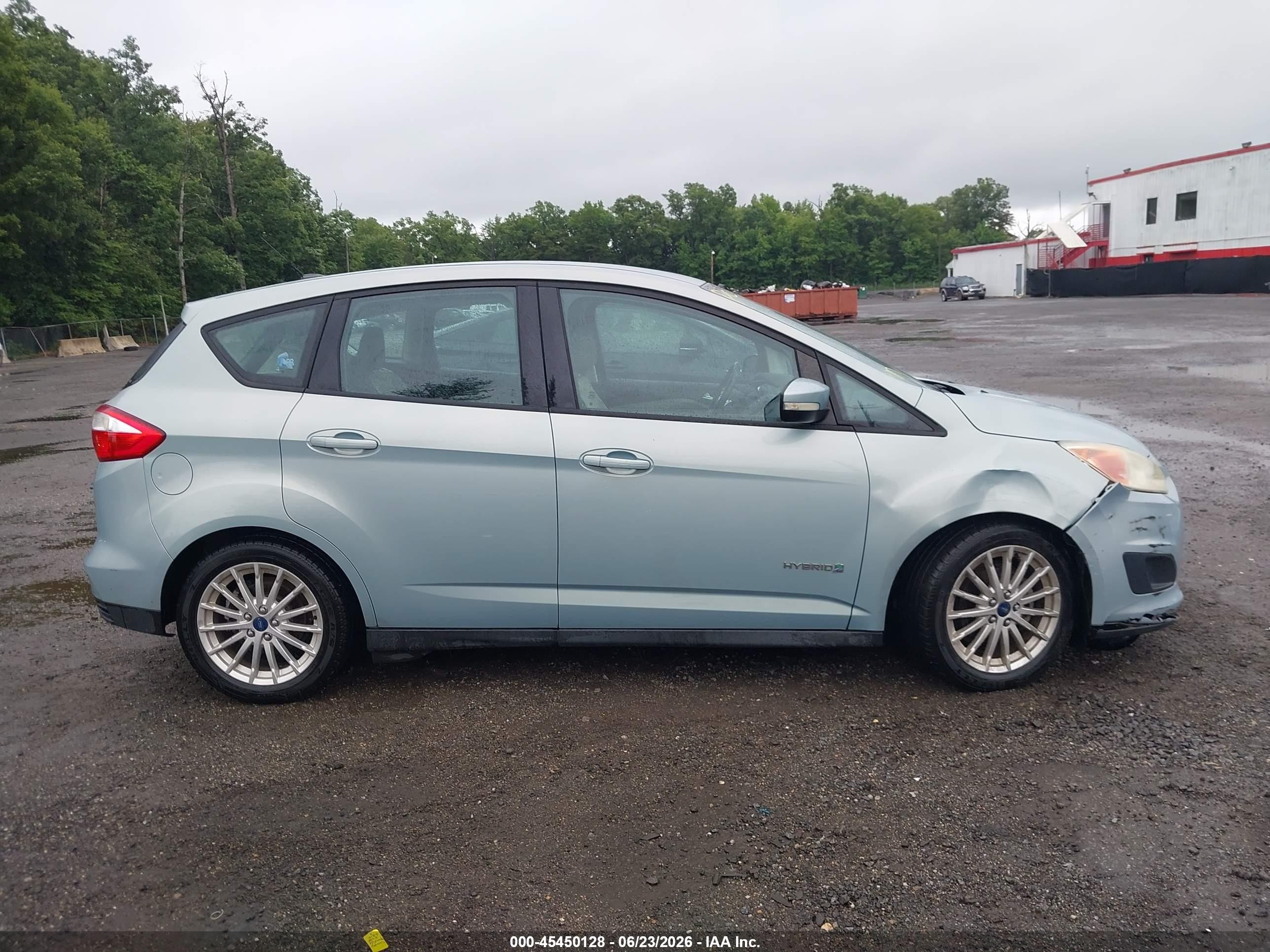 2014 Ford C-max Hybrid Se Light Blue vin: 1FADP5AU9EL519443